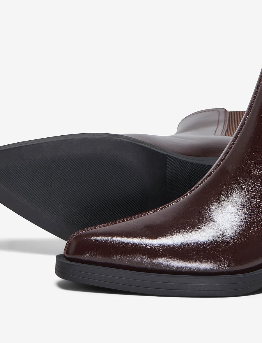 ONLY - ONLBRONCO-9 CHELSEA PATENT COWBOY BOOT - cowboy boots - deep mahogany - 4