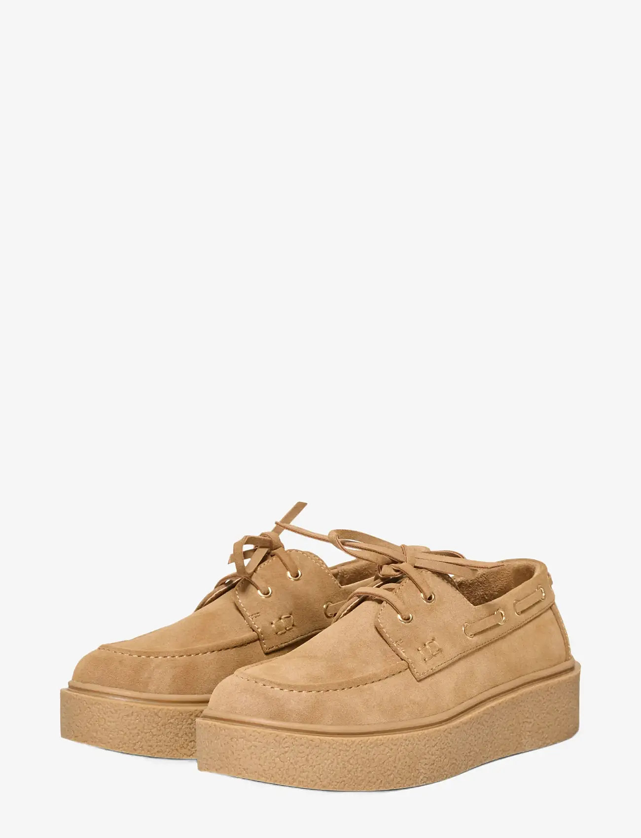 ONLY - ONLLENNON-1 SUEDE PU BOAT SHOE - sejlersko - camel - 2