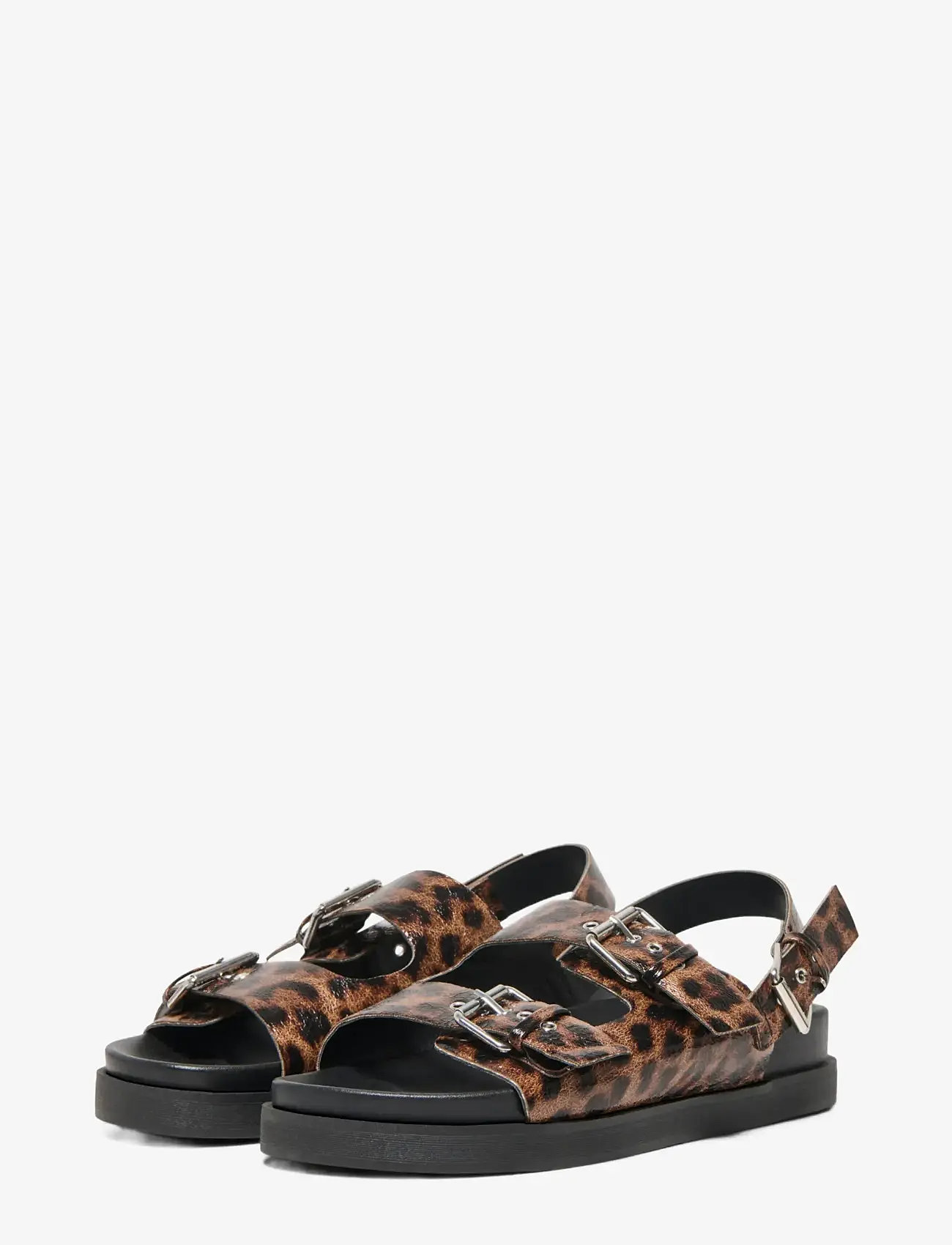 ONLY - ONLMINNIE-18 BUCKLE SANDAL - plateau-sandalen - cognac - 2