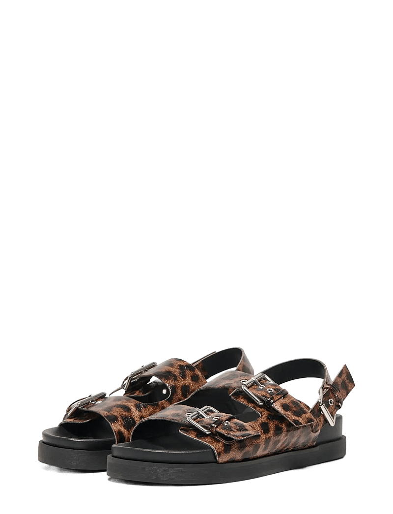 ONLY - ONLMINNIE-18 BUCKLE SANDAL - plateau-sandalen - cognac - 2