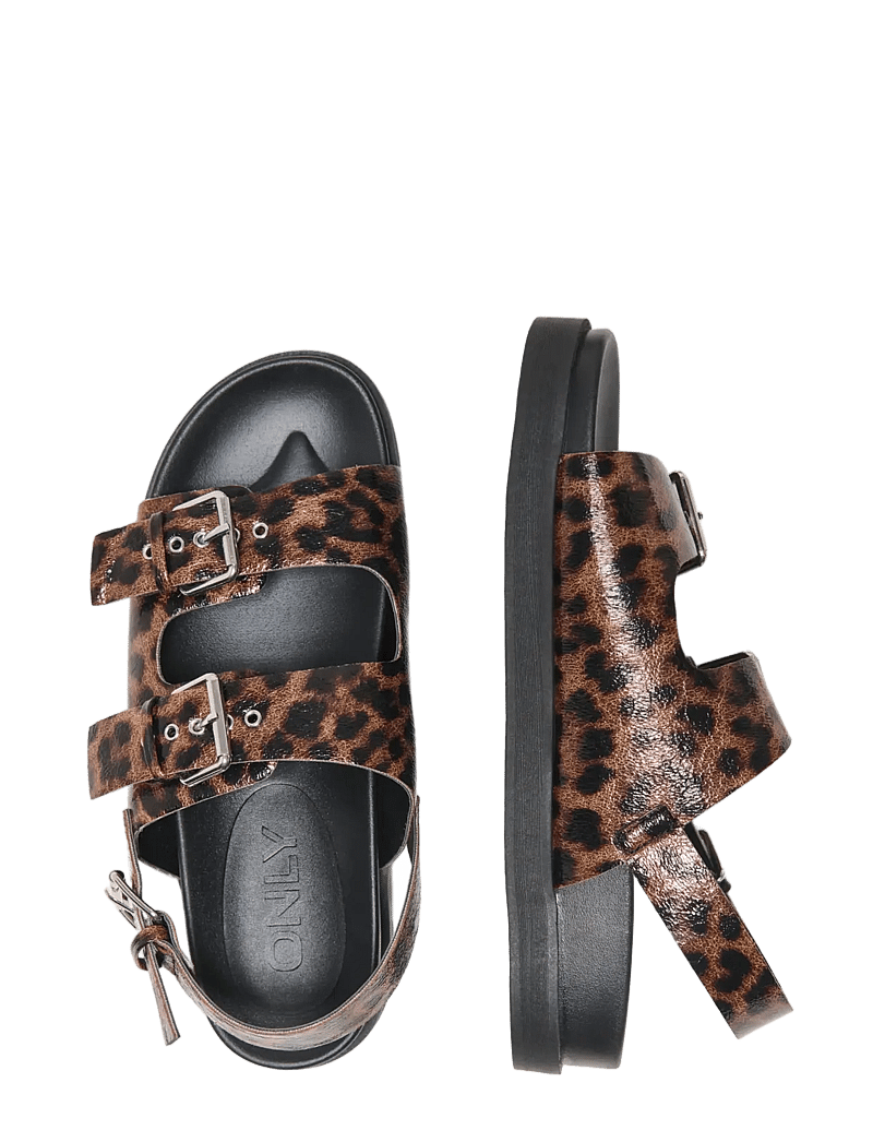 ONLY - ONLMINNIE-18 BUCKLE SANDAL - plateau-sandalen - cognac - 3