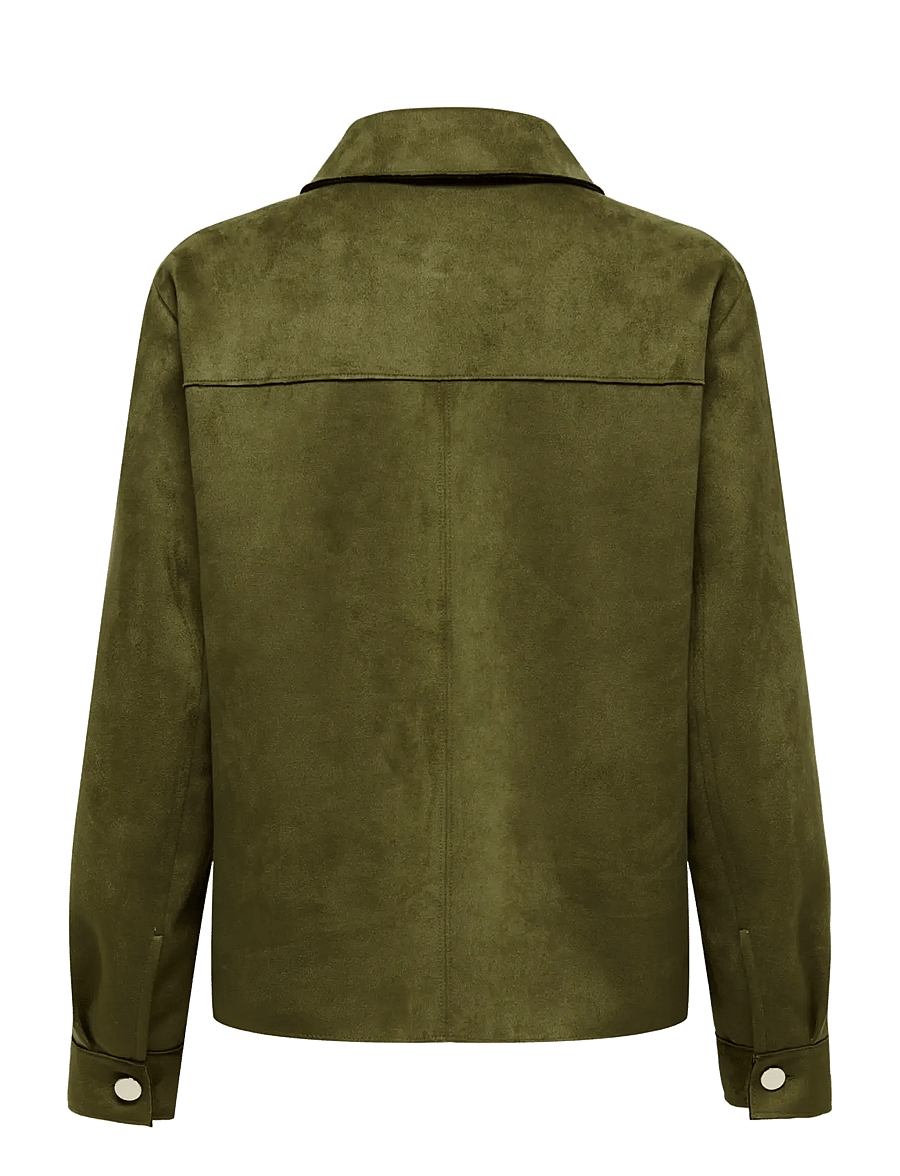 ONLY - ONLMIRA L/S FAUX SUEDE SHIRT PNT NOOS - pikkade varrukatega särgid - beech - 2