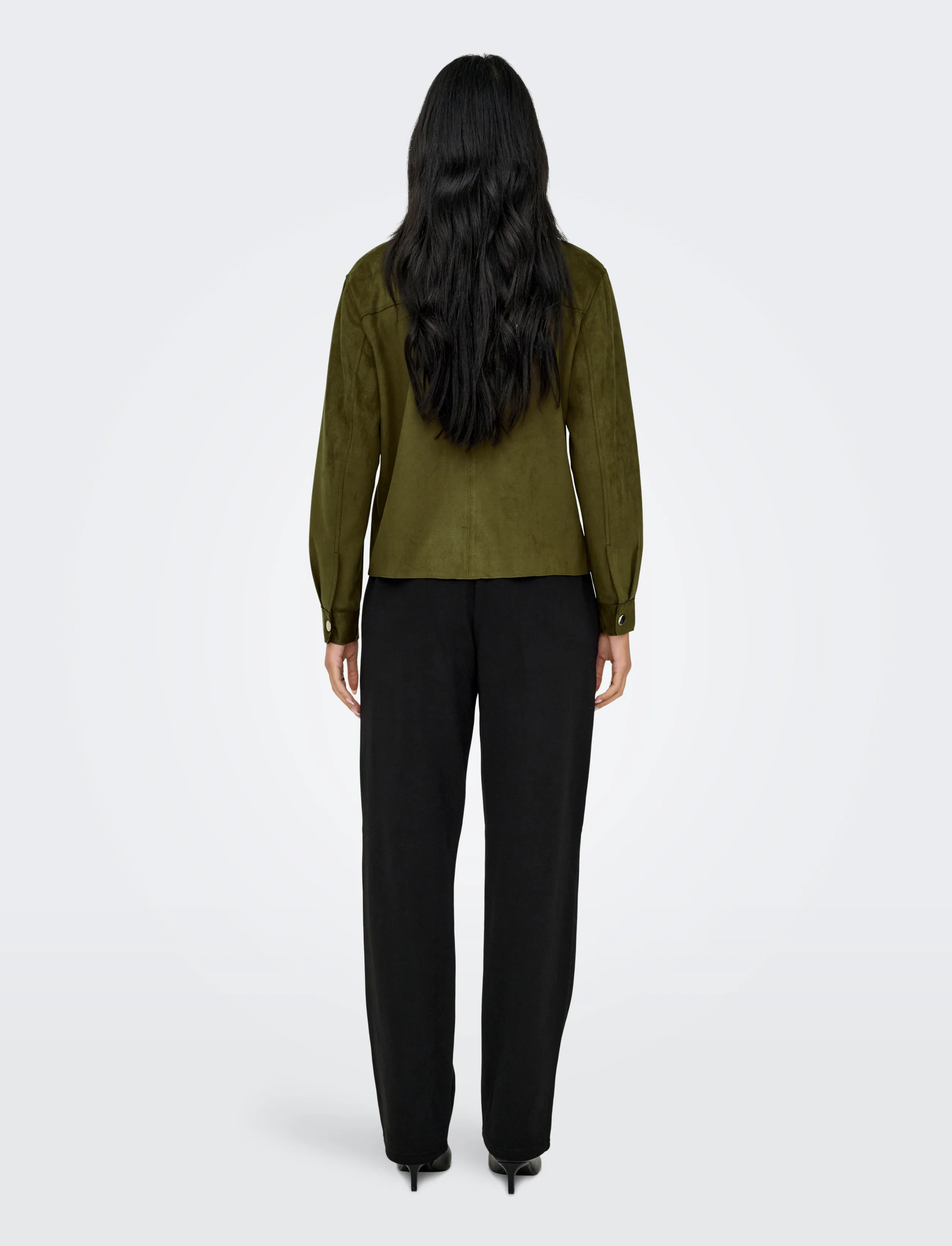ONLY - ONLMIRA L/S FAUX SUEDE SHIRT PNT NOOS - pikkade varrukatega särgid - beech - 3