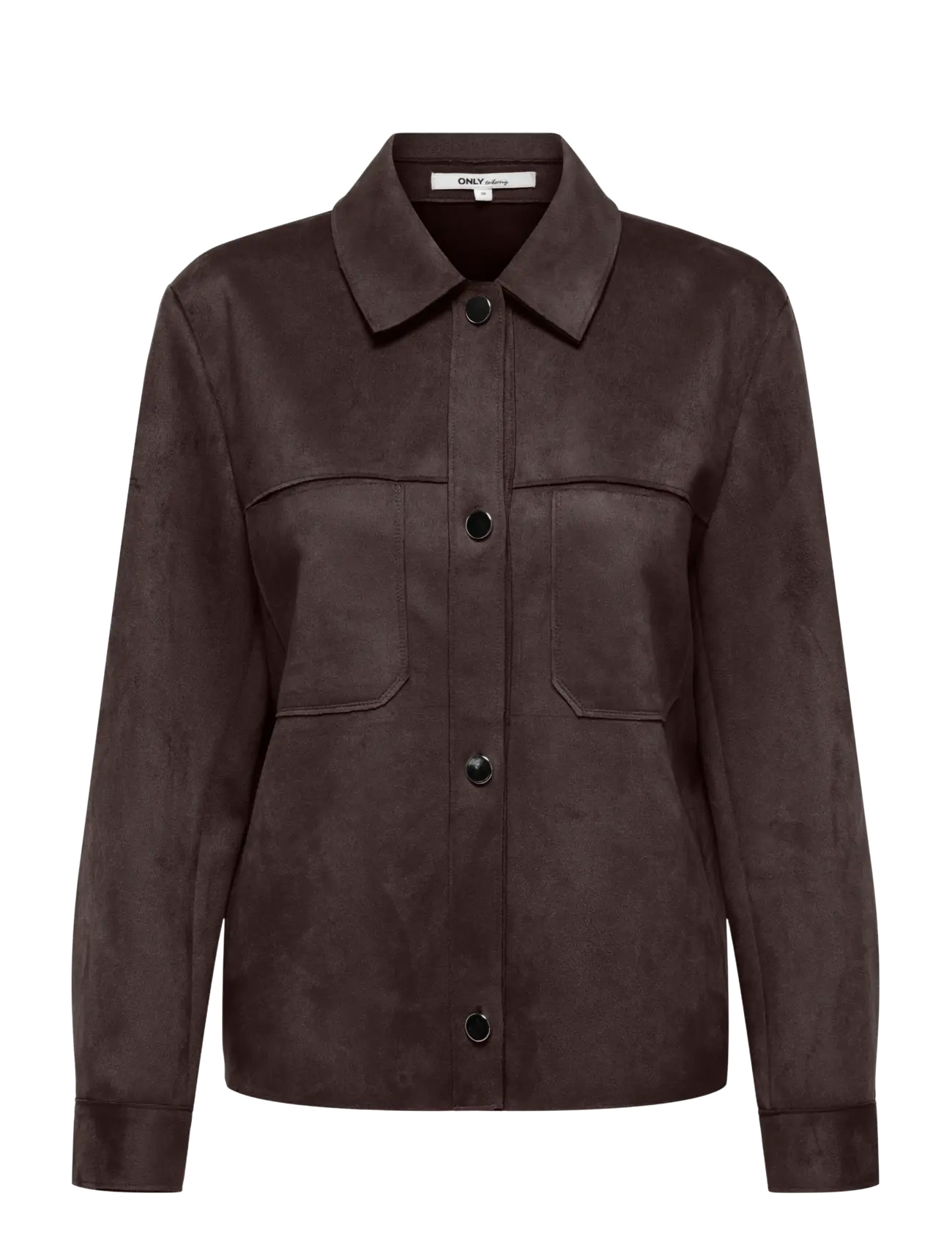 ONLY ONLMIRA L/S FAUX SUEDE SHIRT PNT NOOS - Kleidung - COFFEE BEAN / brown