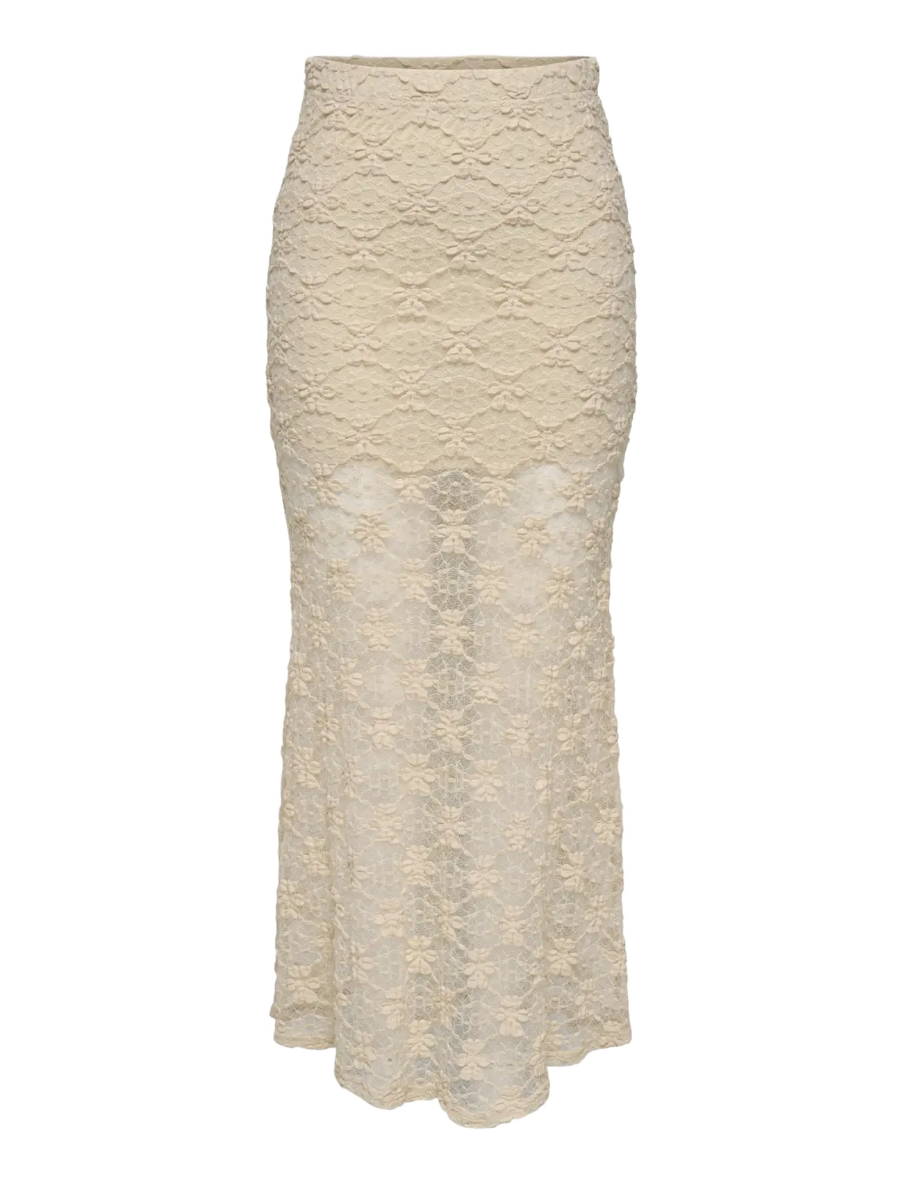 ONLY ONLPEARLINA LONG WIDE SKIRT WVN - Garie svārki - BIRCH / cream