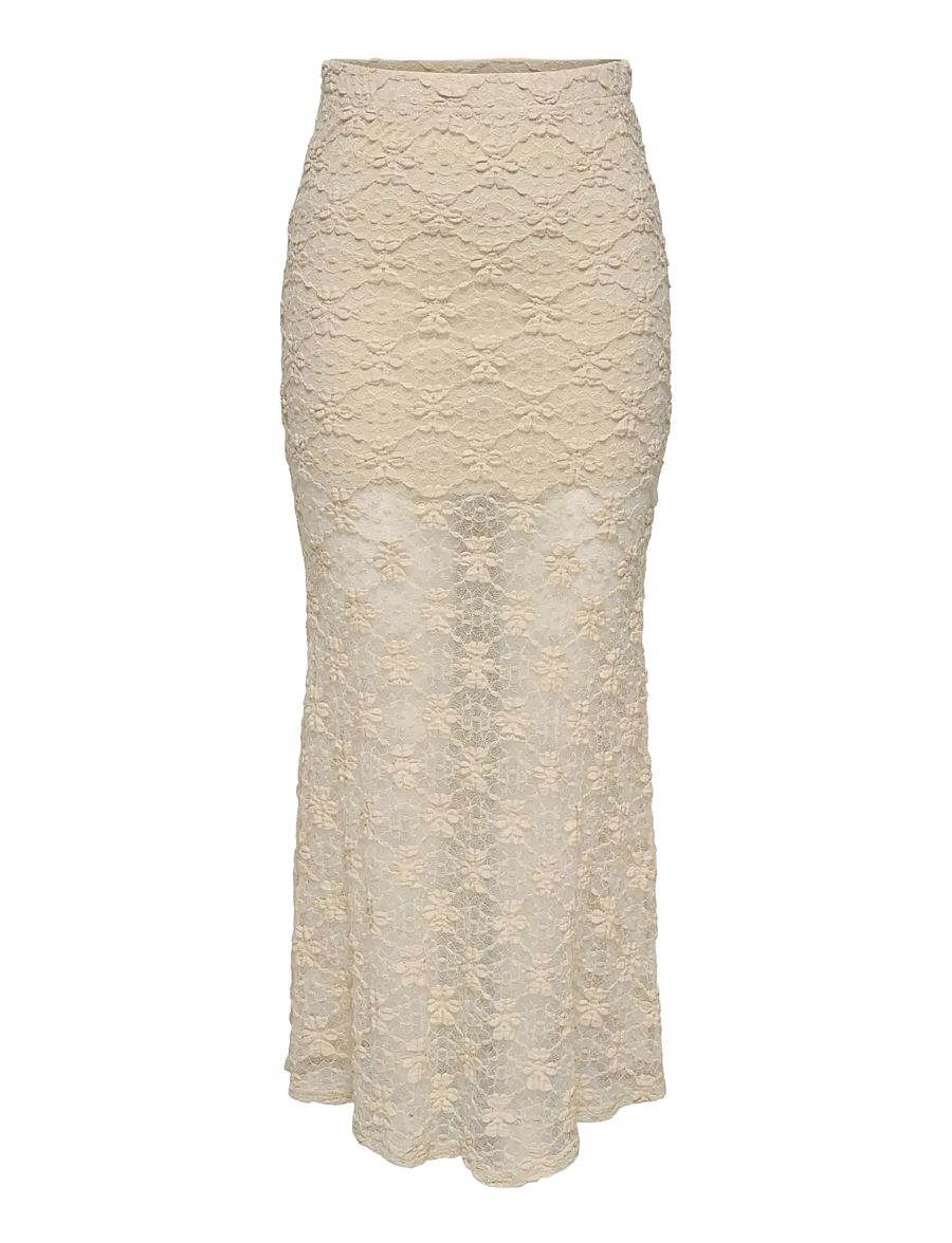 ONLY - ONLPEARLINA LONG WIDE SKIRT WVN - maxi nederdele - birch - 1