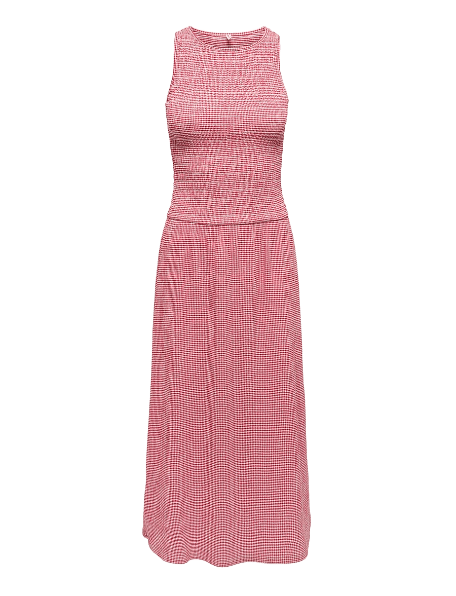 ONLY - ONLCELLE S/L SMOCK DRESS JRS - sommerkleider - barbados cherry - 1
