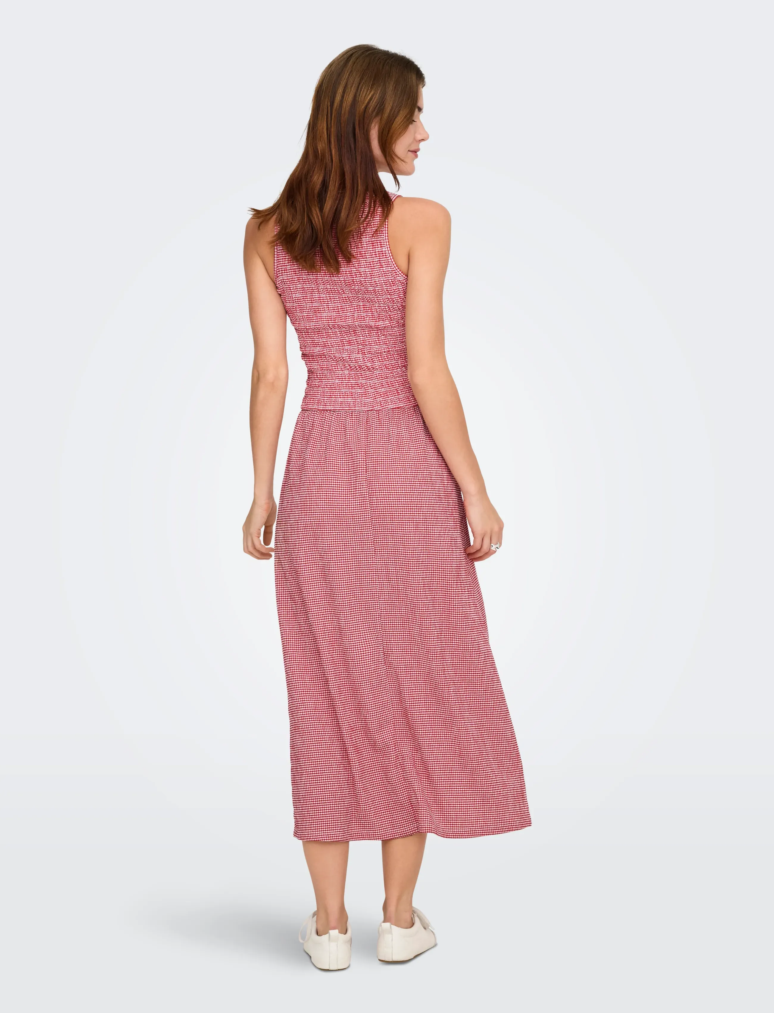 ONLY - ONLCELLE S/L SMOCK DRESS JRS - summer dresses - barbados cherry - 2