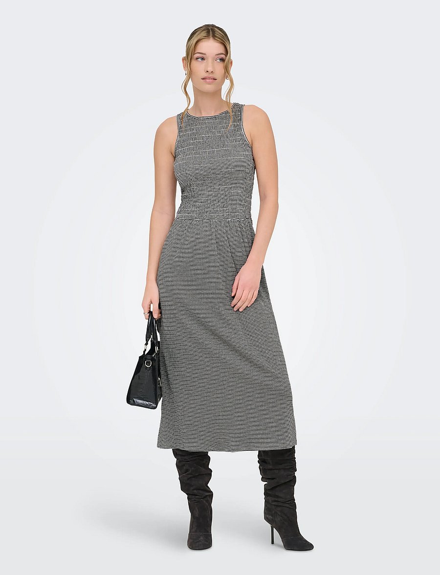 ONLY - ONLCELLE S/L SMOCK DRESS JRS - sommerkleider - black - 0