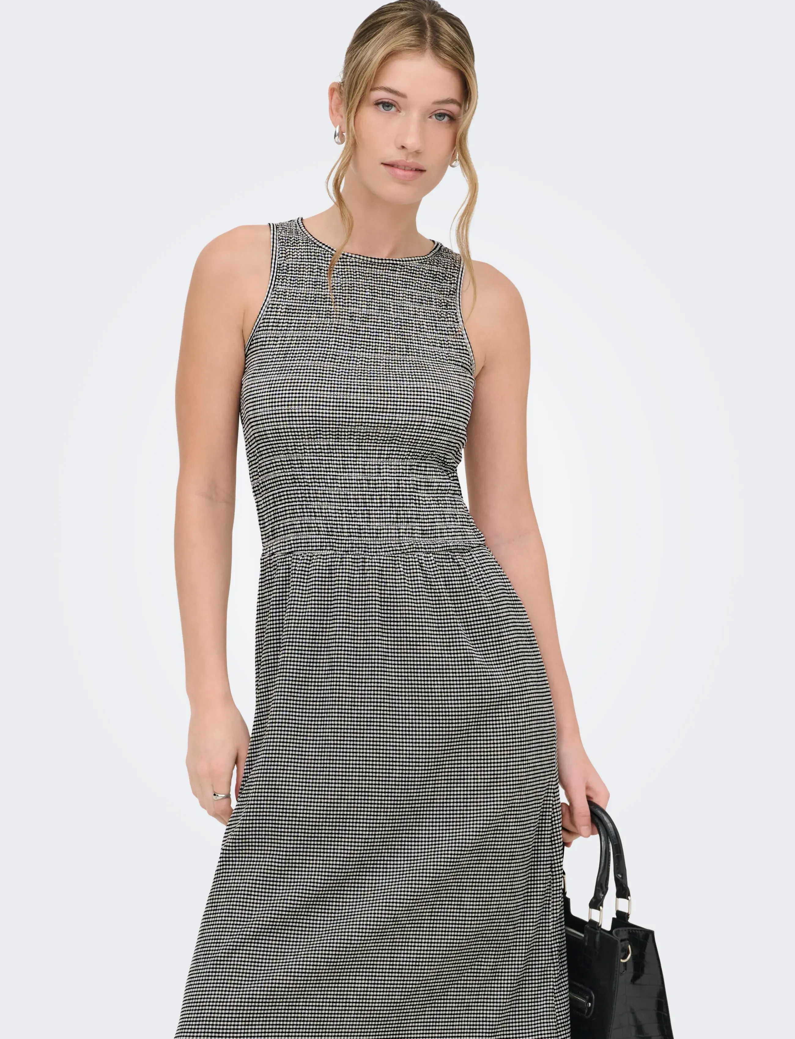 ONLY - ONLCELLE S/L SMOCK DRESS JRS - sommerkjoler - black - 5