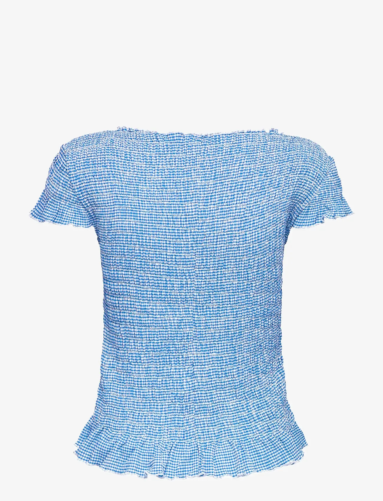 ONLY - ONLCELLE CAP SMOCK BOATNECK TOP JRS - crop tops - ultramarine - 1
