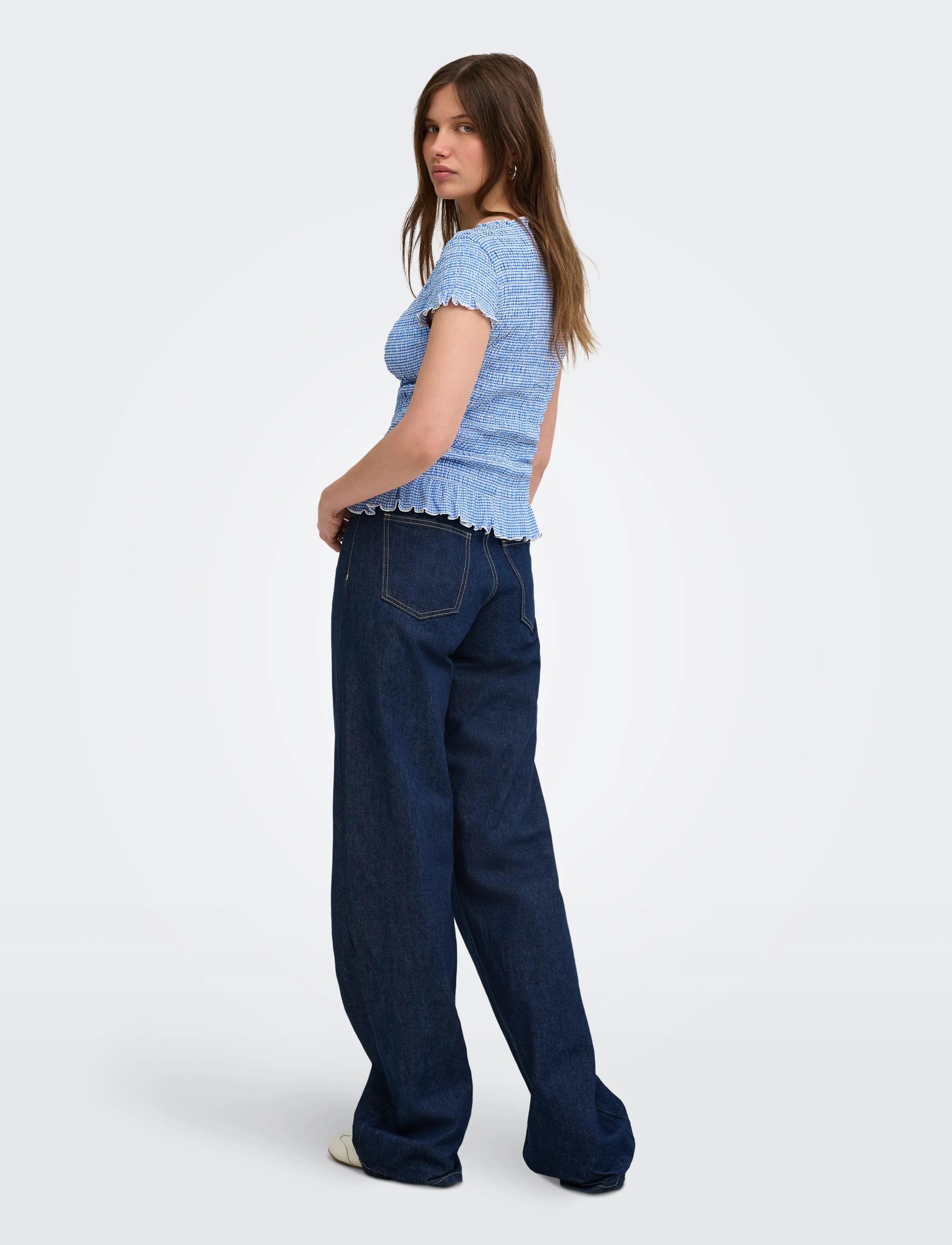 ONLY - ONLCELLE CAP SMOCK BOATNECK TOP JRS - lowest prices - ultramarine - 3