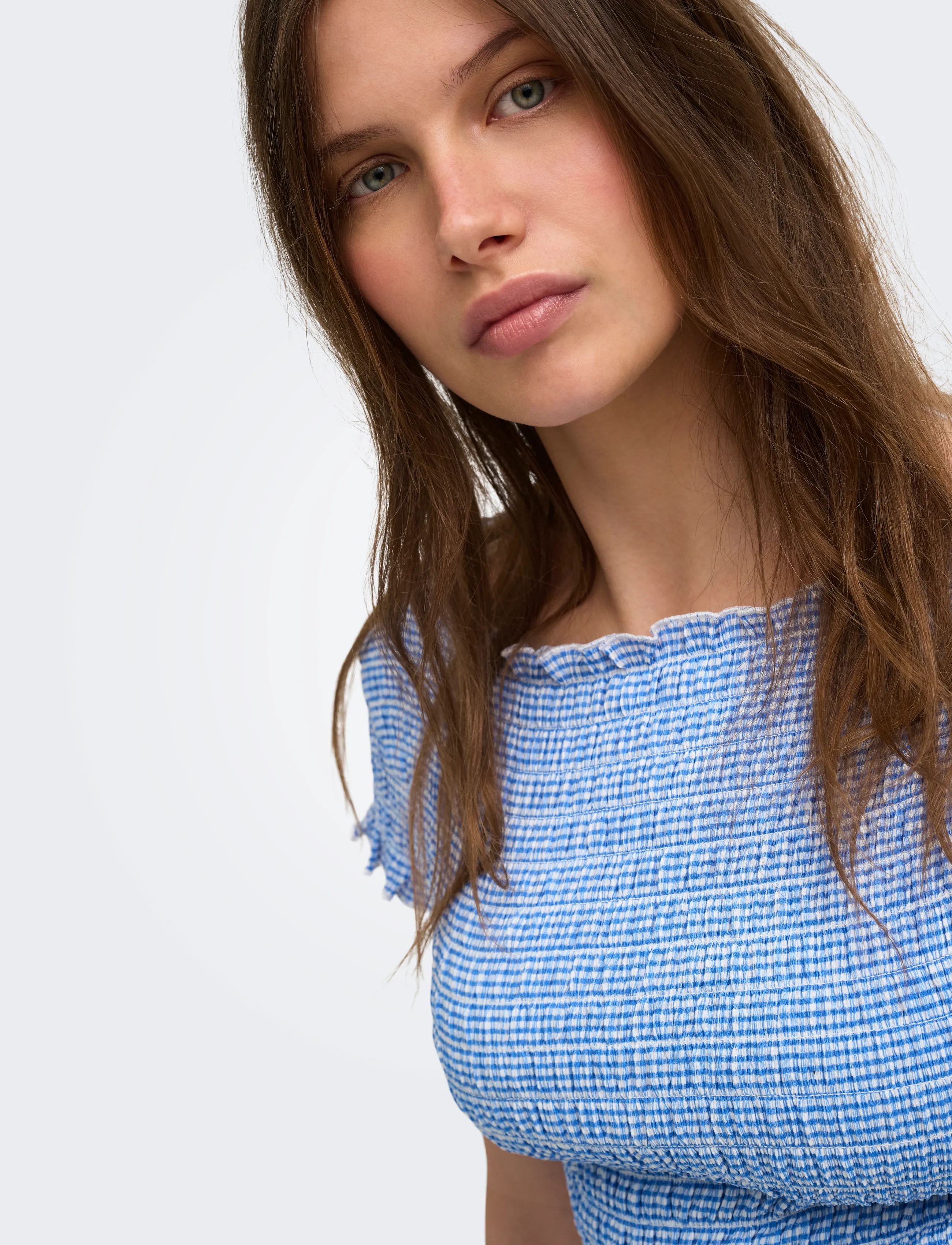 ONLY - ONLCELLE CAP SMOCK BOATNECK TOP JRS - lowest prices - ultramarine - 5