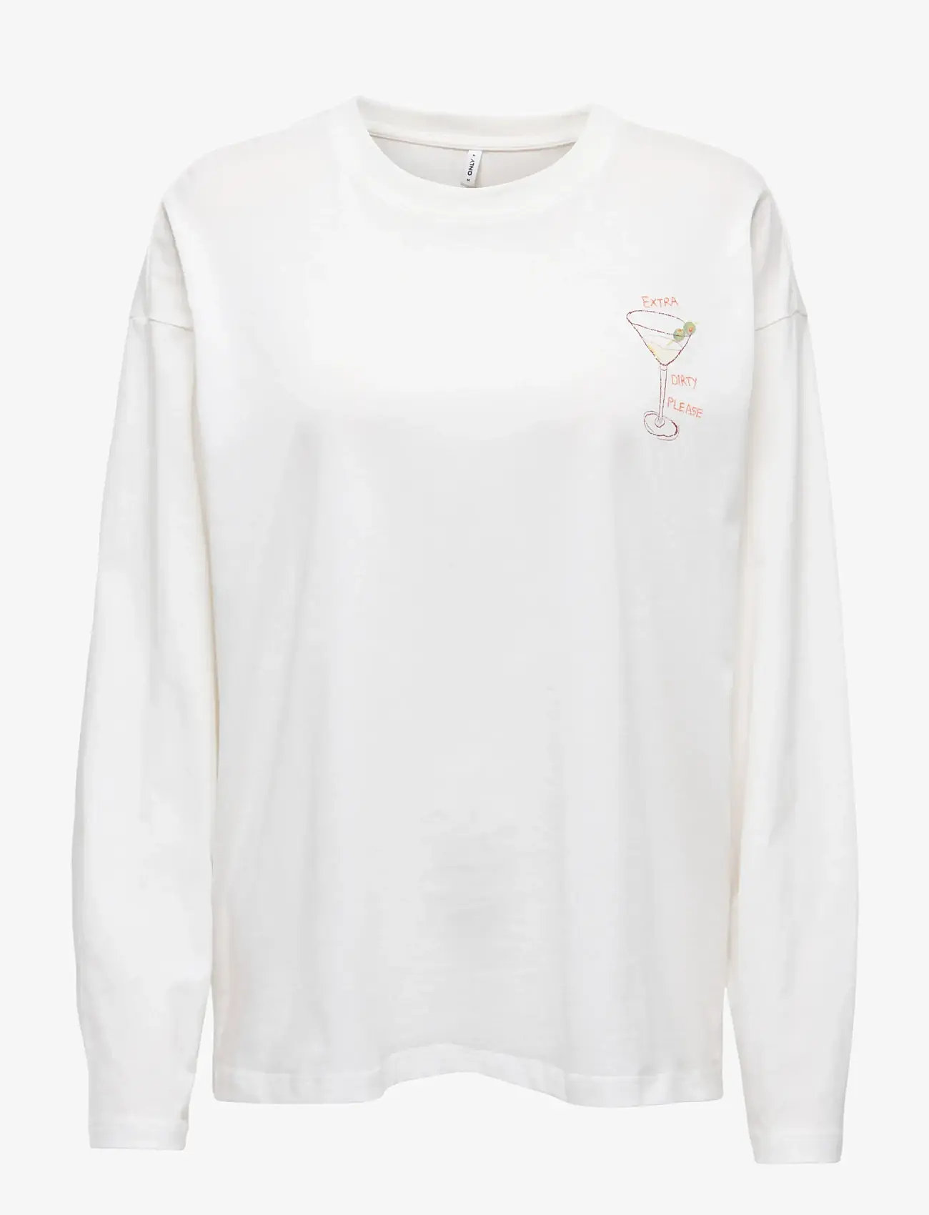 ONLY - ONLVIVVI L/S LOVELY TOP JRS - langærmede toppe - cloud dancer - 0