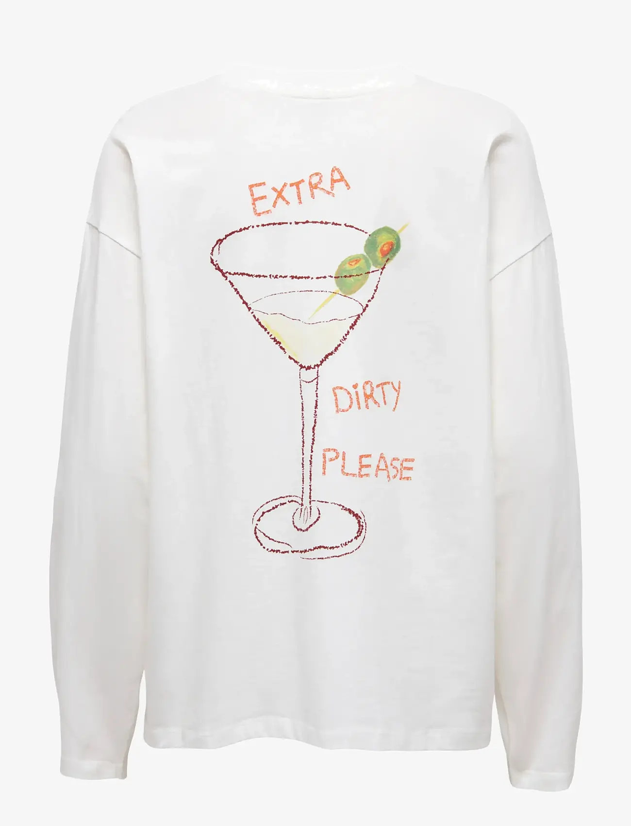 ONLY - ONLVIVVI L/S LOVELY TOP JRS - langærmede toppe - cloud dancer - 1