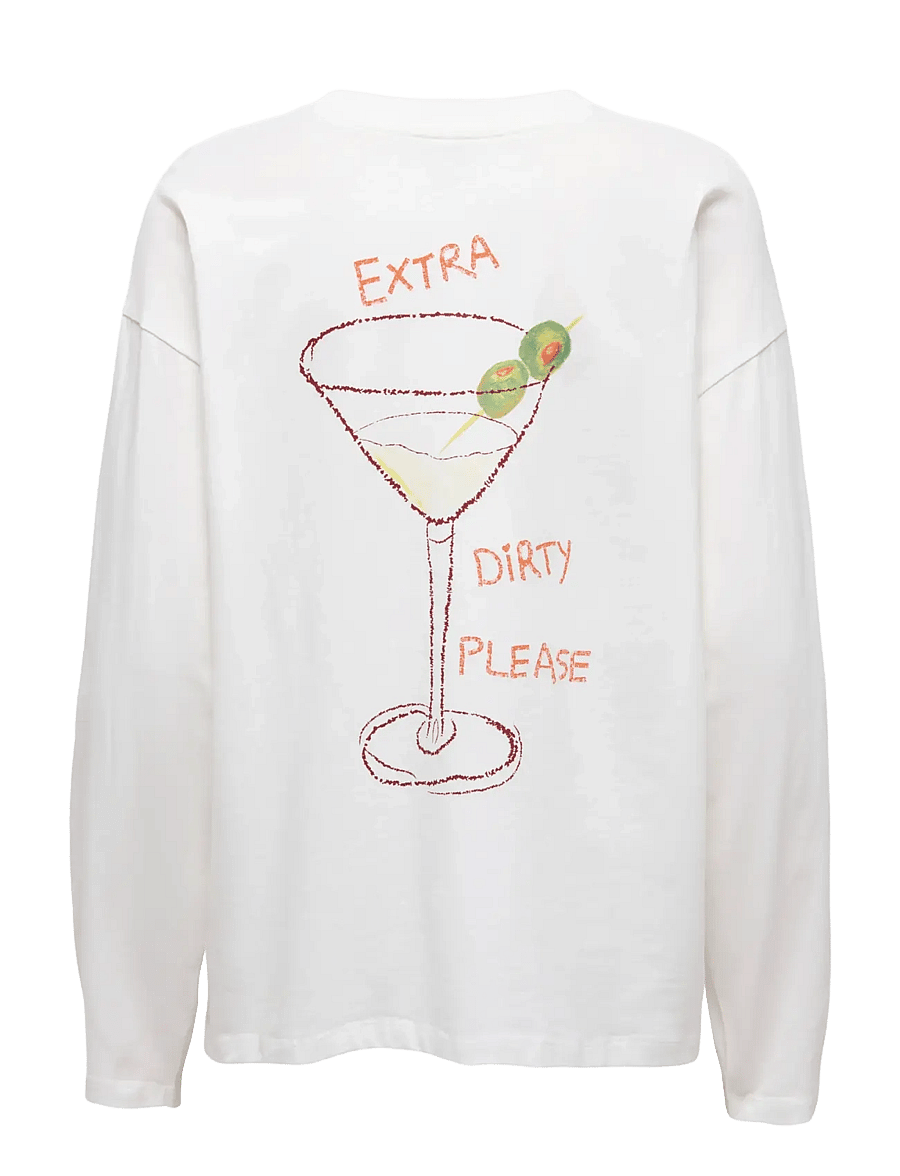 ONLY - ONLVIVVI L/S LOVELY TOP JRS - hauts à manches longues - cloud dancer - 1