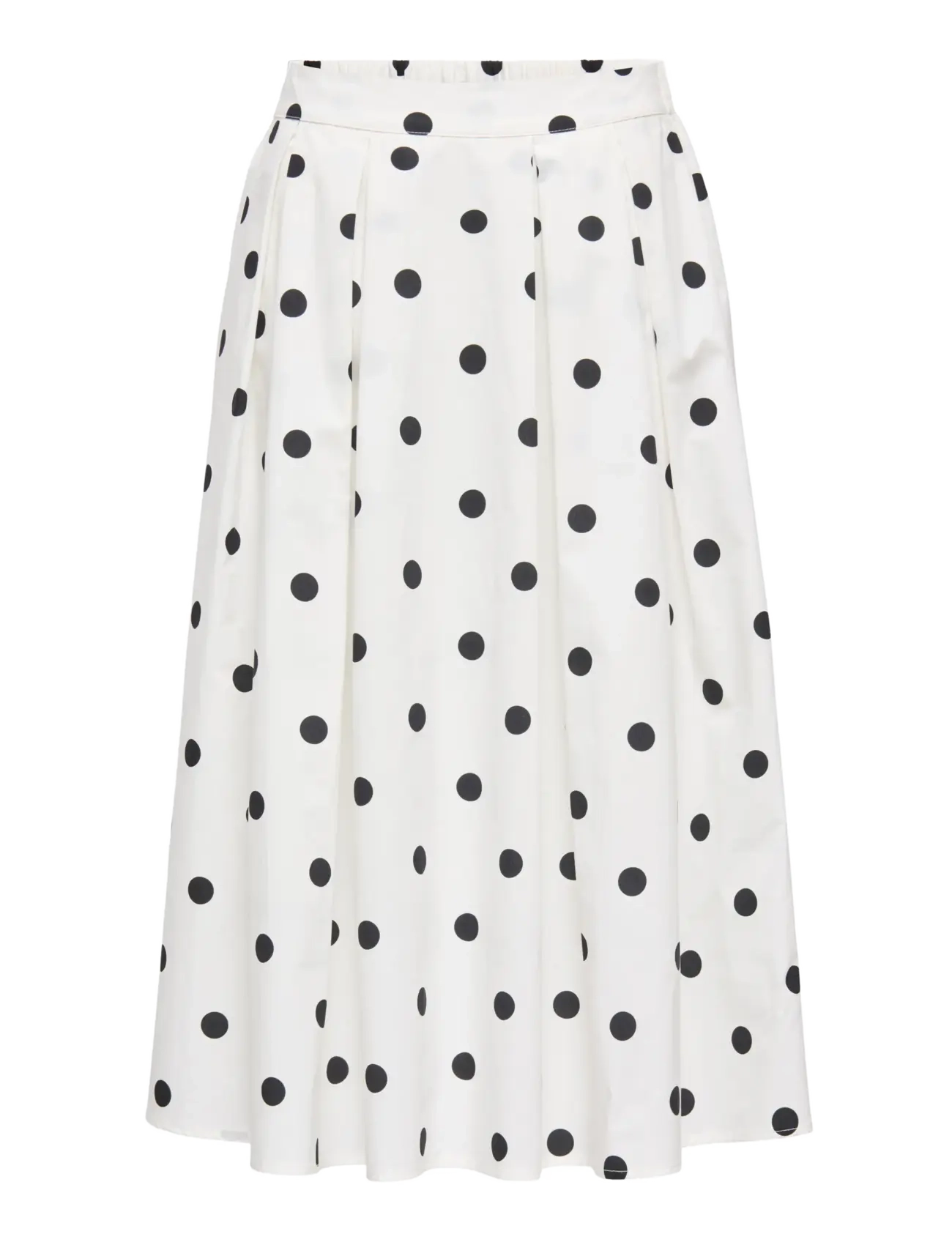 ONLY ONLMAILA LONG PLEAT SKIRT WVN - Garie svārki - CLOUD DANCER / white