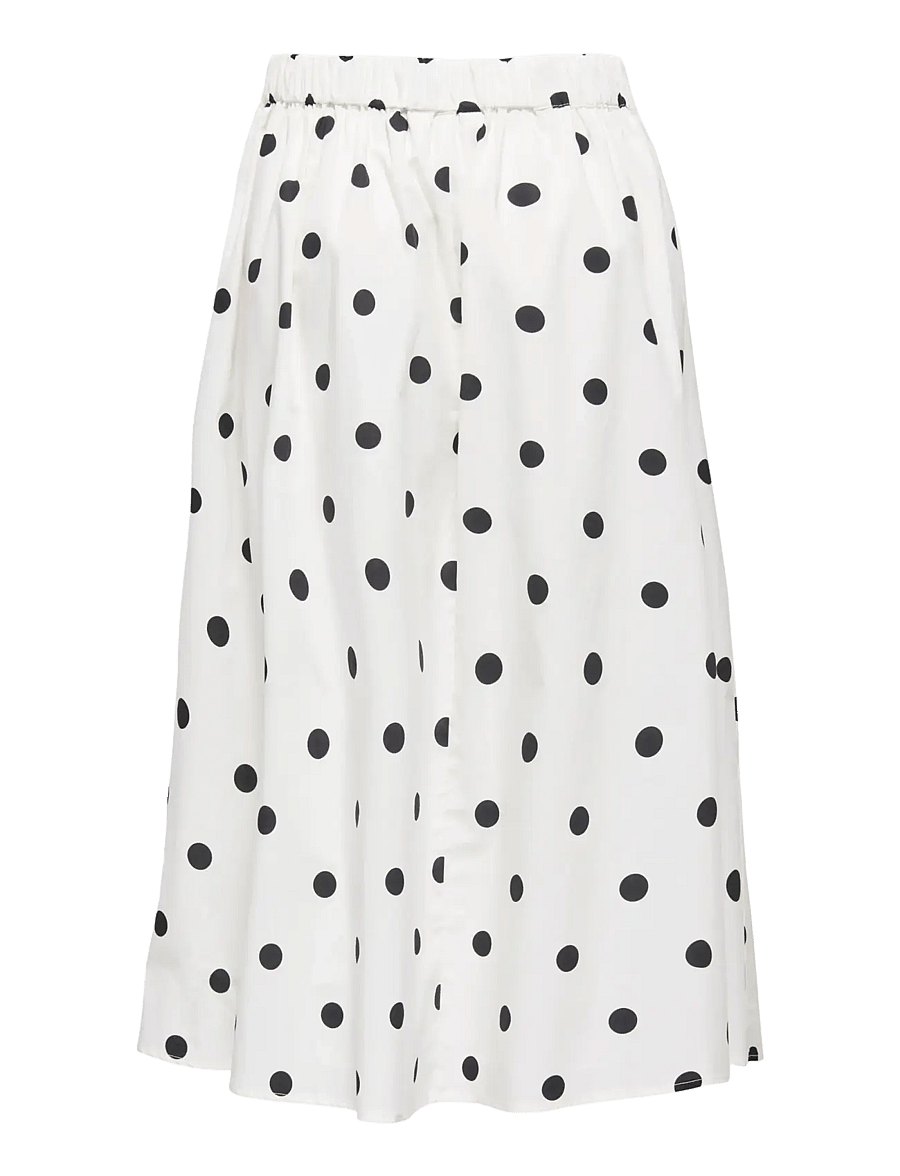 ONLY - ONLMAILA LONG PLEAT SKIRT WVN - faltenröcke - cloud dancer - 1