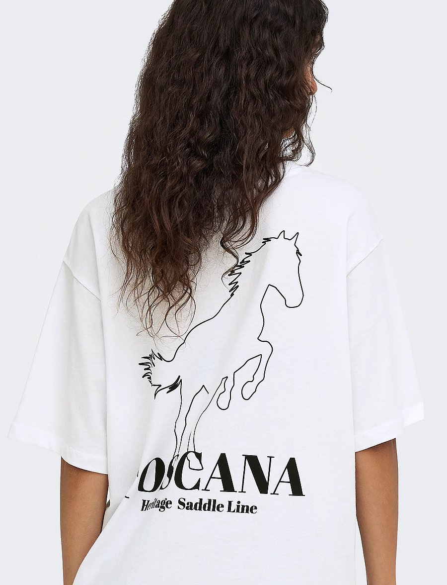 ONLY - ONLROSIE S/S OVERSIZE TEE CS JRS - t-särgid - bright white - 5