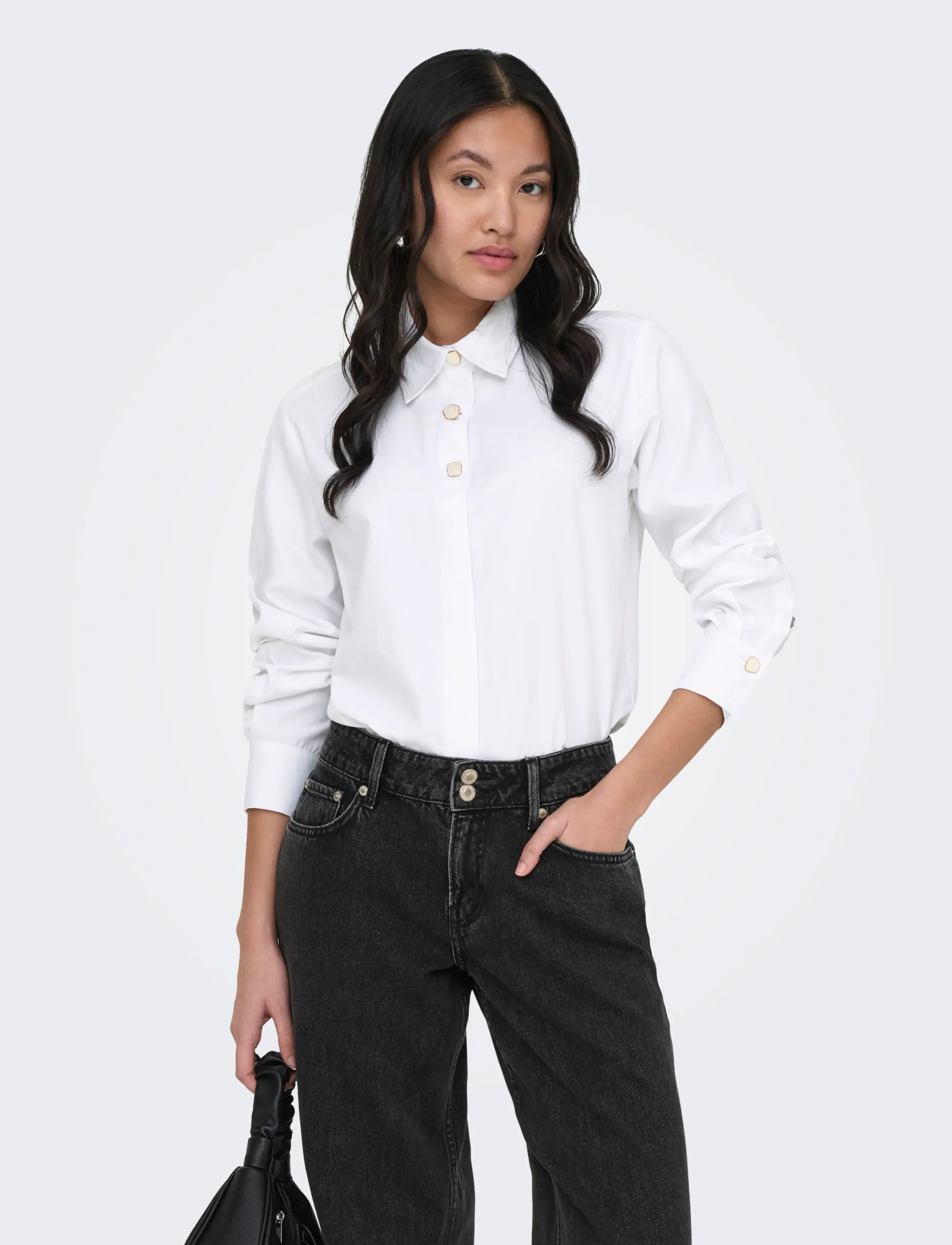 ONLY ONLLYRA OREGON L/S SHIRT WVN - Hemden - CLOUD DANCER / white