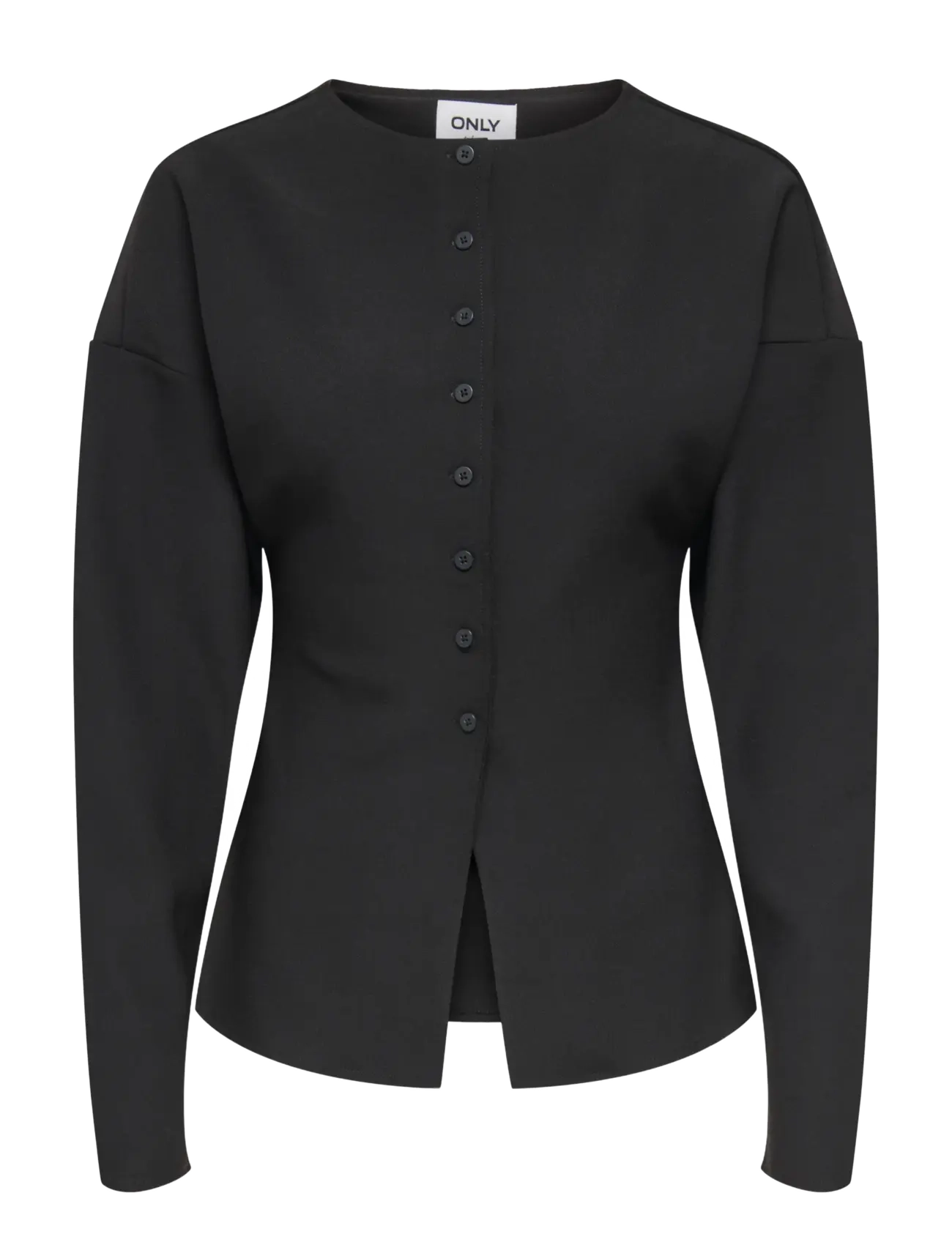 ONLY ONLLUMA-CLEVER L/S WAIST CARDIGAN TLR - Strik - BLACK / black