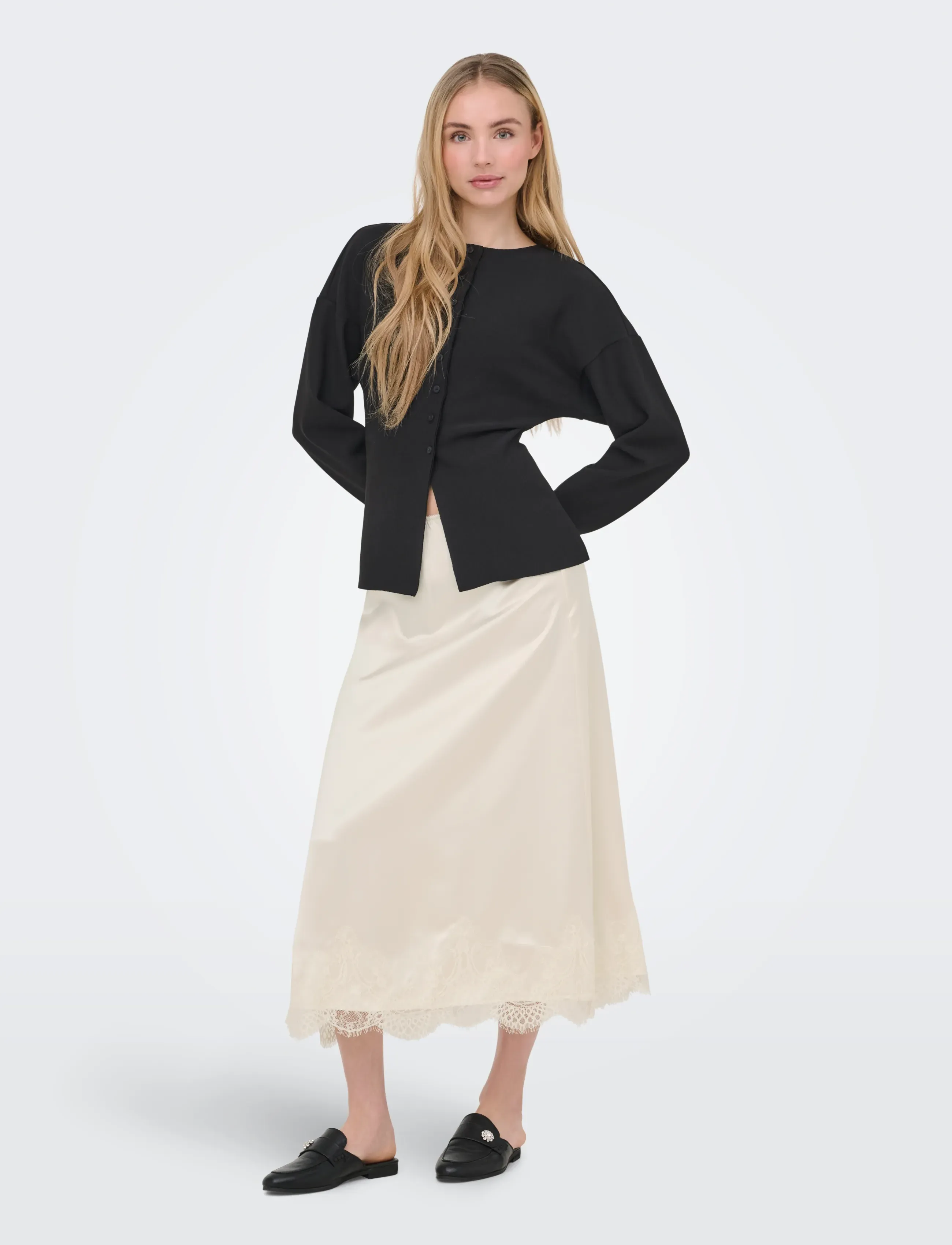 Onlluma-Clever L/S Waist Cardigan Tlr 3