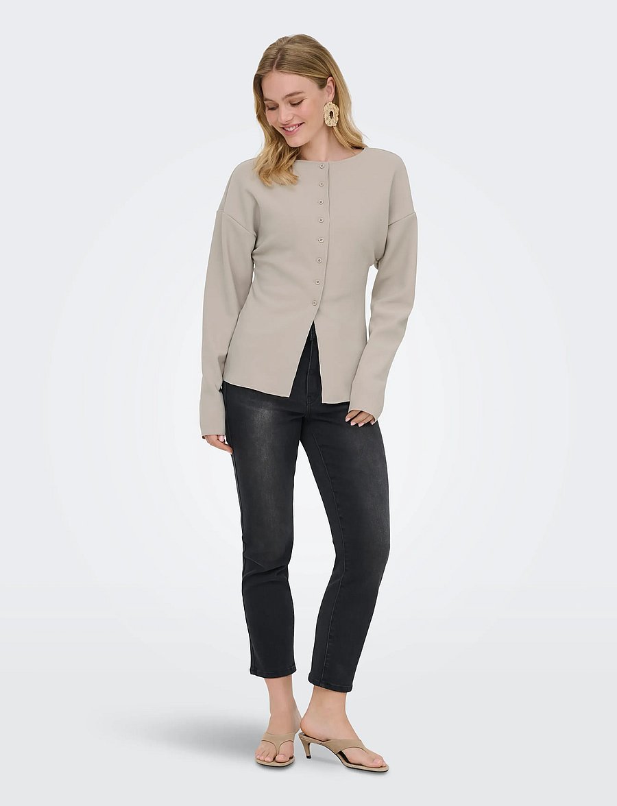 ONLY - ONLLUMA-CLEVER L/S WAIST CARDIGAN TLR - strickjacken - pure cashmere - 4