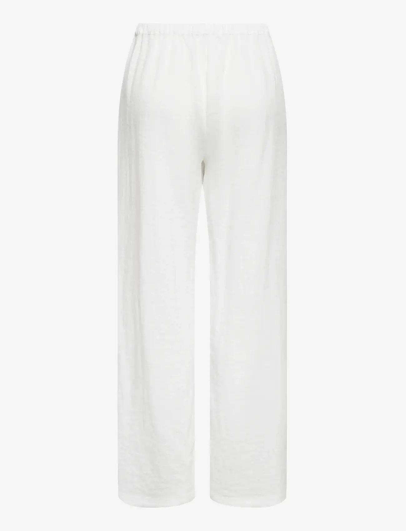 ONLY - ONLITA MW LINEN LOOK WIDE PANT TLR - hosen mit weitem bein - bright white - 2
