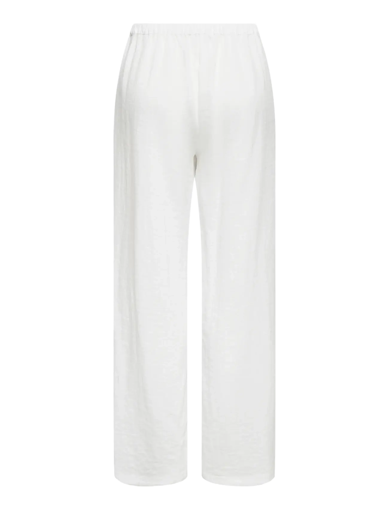ONLY - ONLITA MW LINEN LOOK WIDE PANT TLR - wijde broeken - bright white - 2