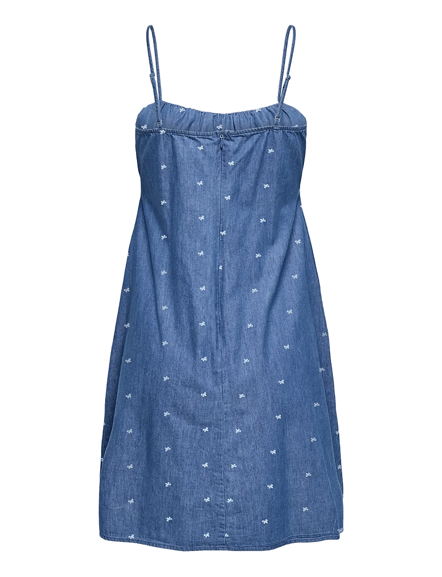 ONLY - ONLNOVA AZURE ALEXIS DRESS WVN - sommerkjoler - medium blue denim - 1