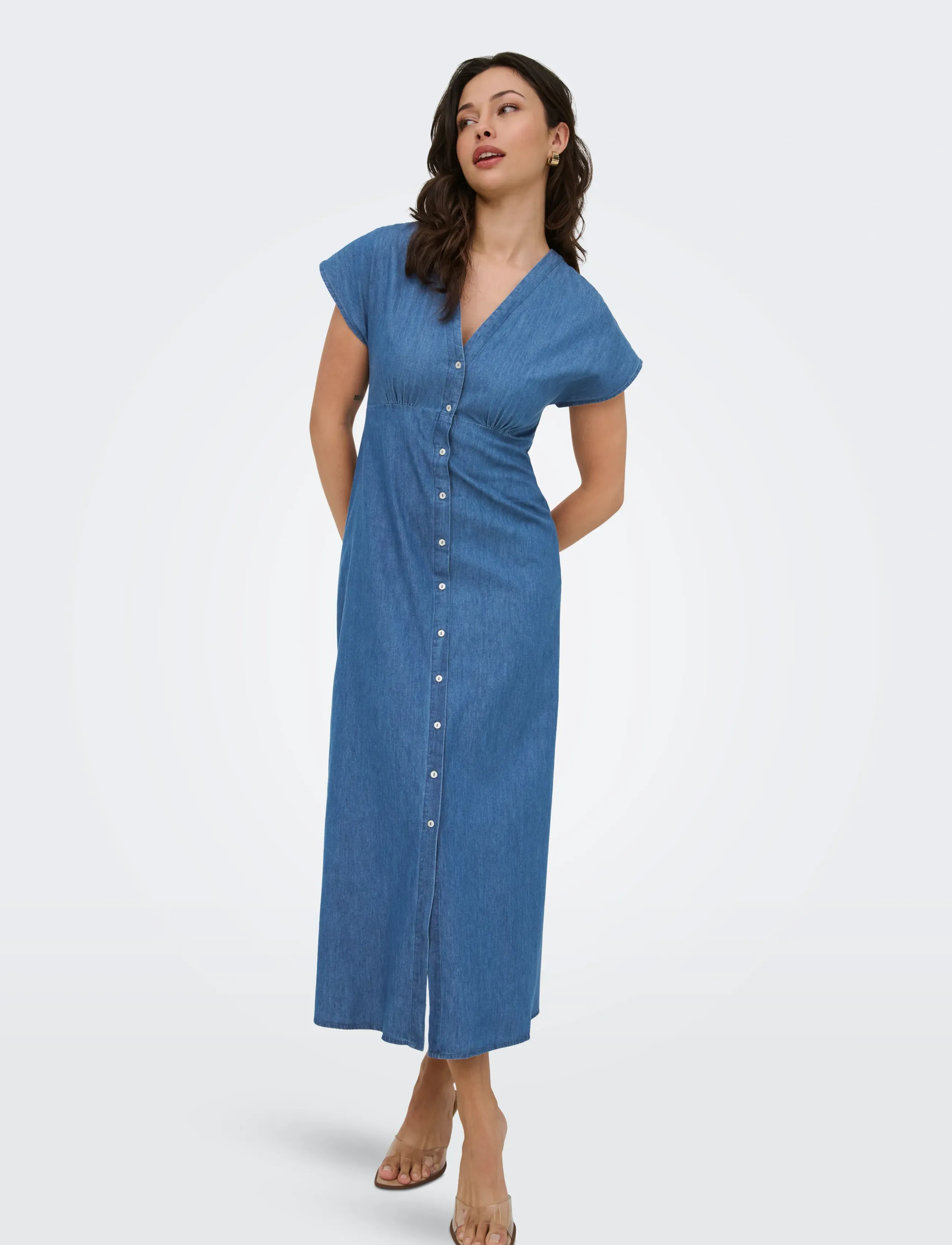 ONLY Onlnova Azure Long Dress Wvn maxiklänningar dam – bild 6