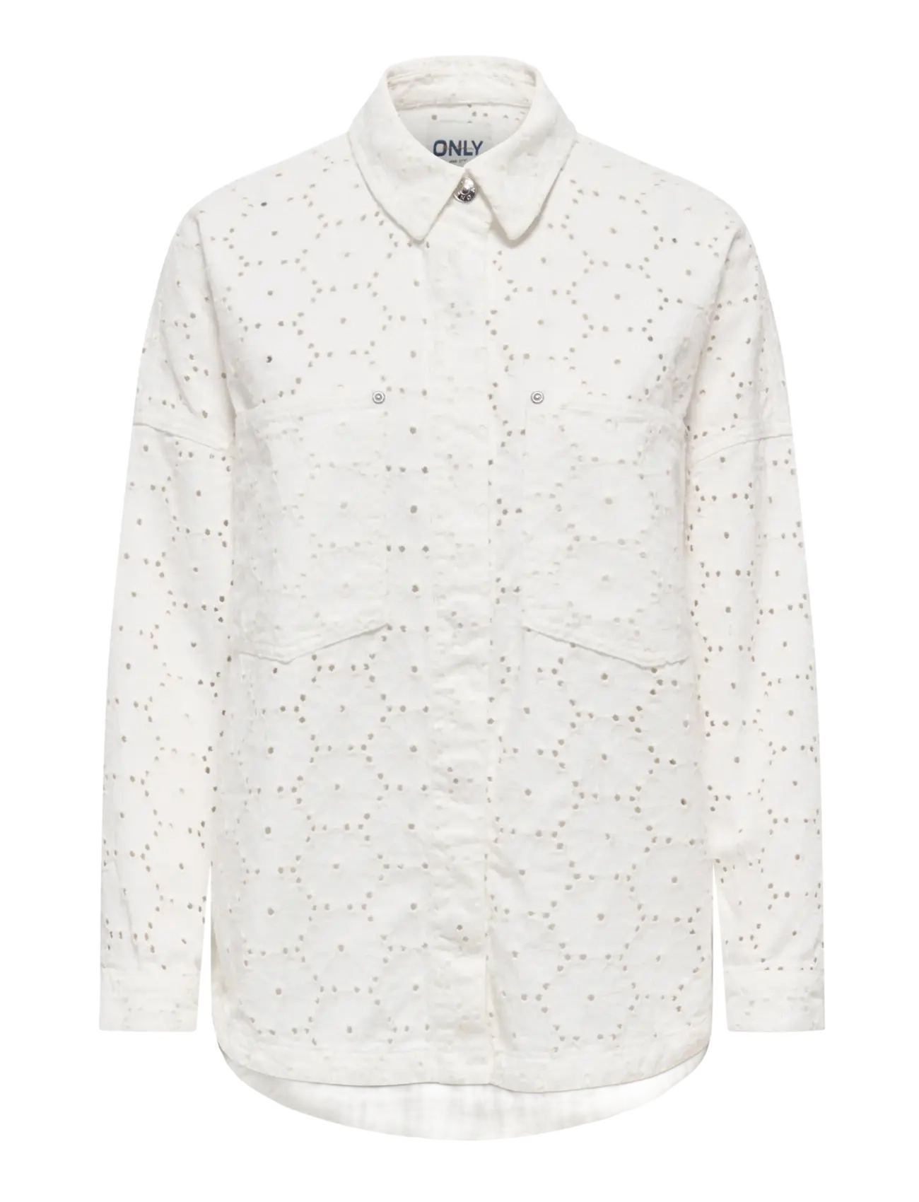 ONLY ONLJANINE-FIO L/S ANGLAISE SHACKET PNT - Jakker & Frakker - BRIGHT WHITE / white