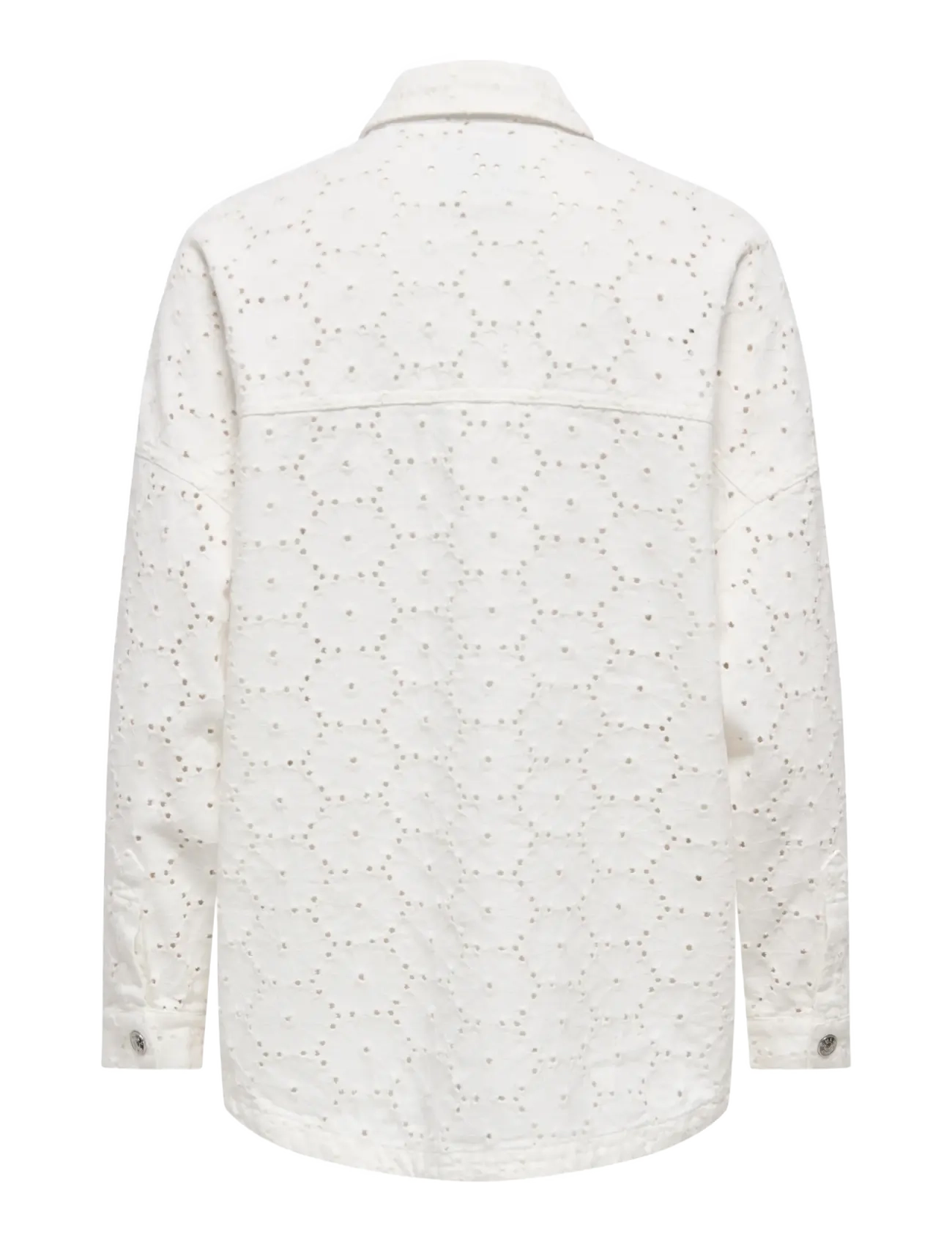 ONLY - ONLJANINE-FIO L/S ANGLAISE SHACKET PNT - vårjakker - bright white - 1