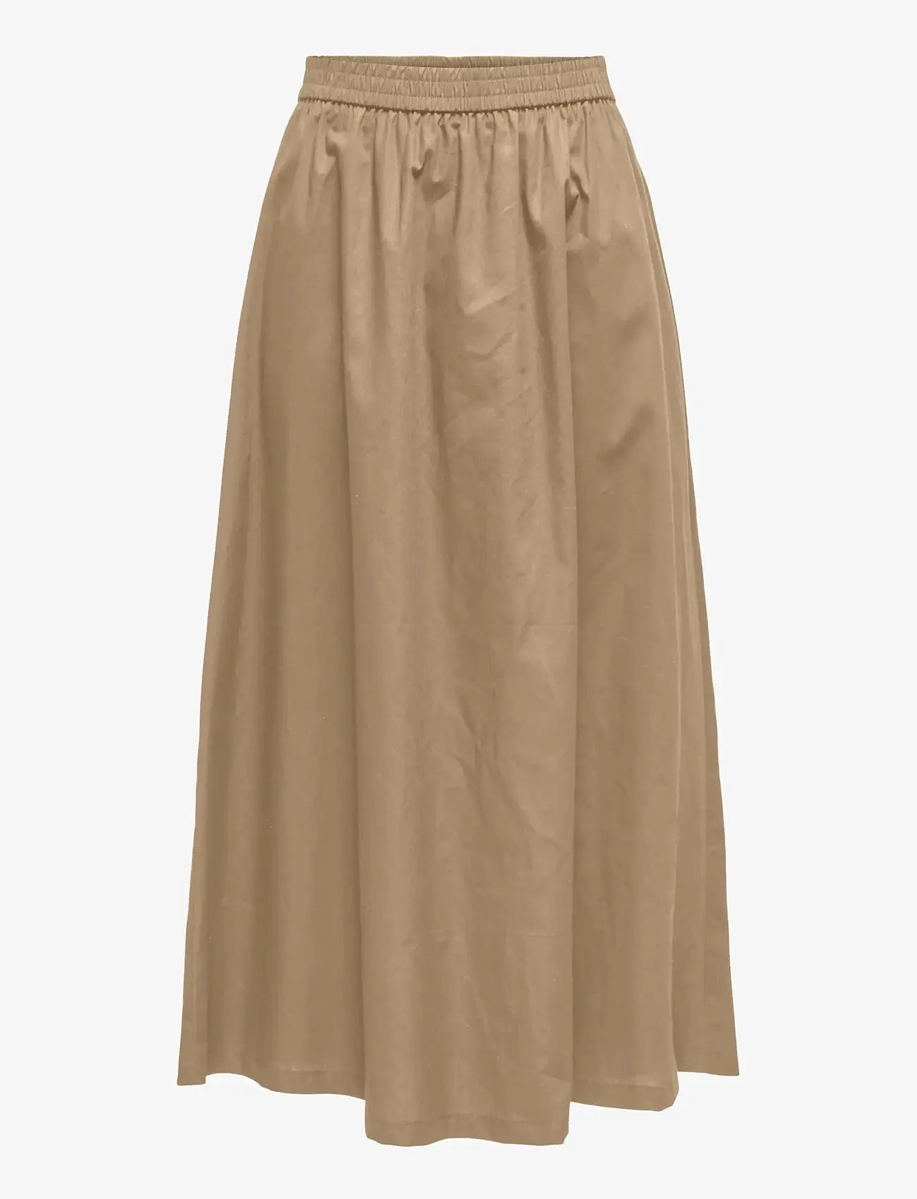 ONLY - ONLANIQA LONG SKIRT EX WVN - maxi röcke - tannin - 1