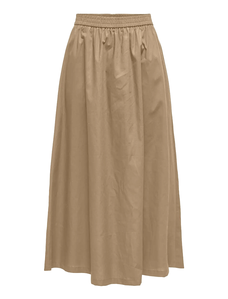 ONLY - ONLANIQA LONG SKIRT EX WVN - maxi röcke - tannin - 1