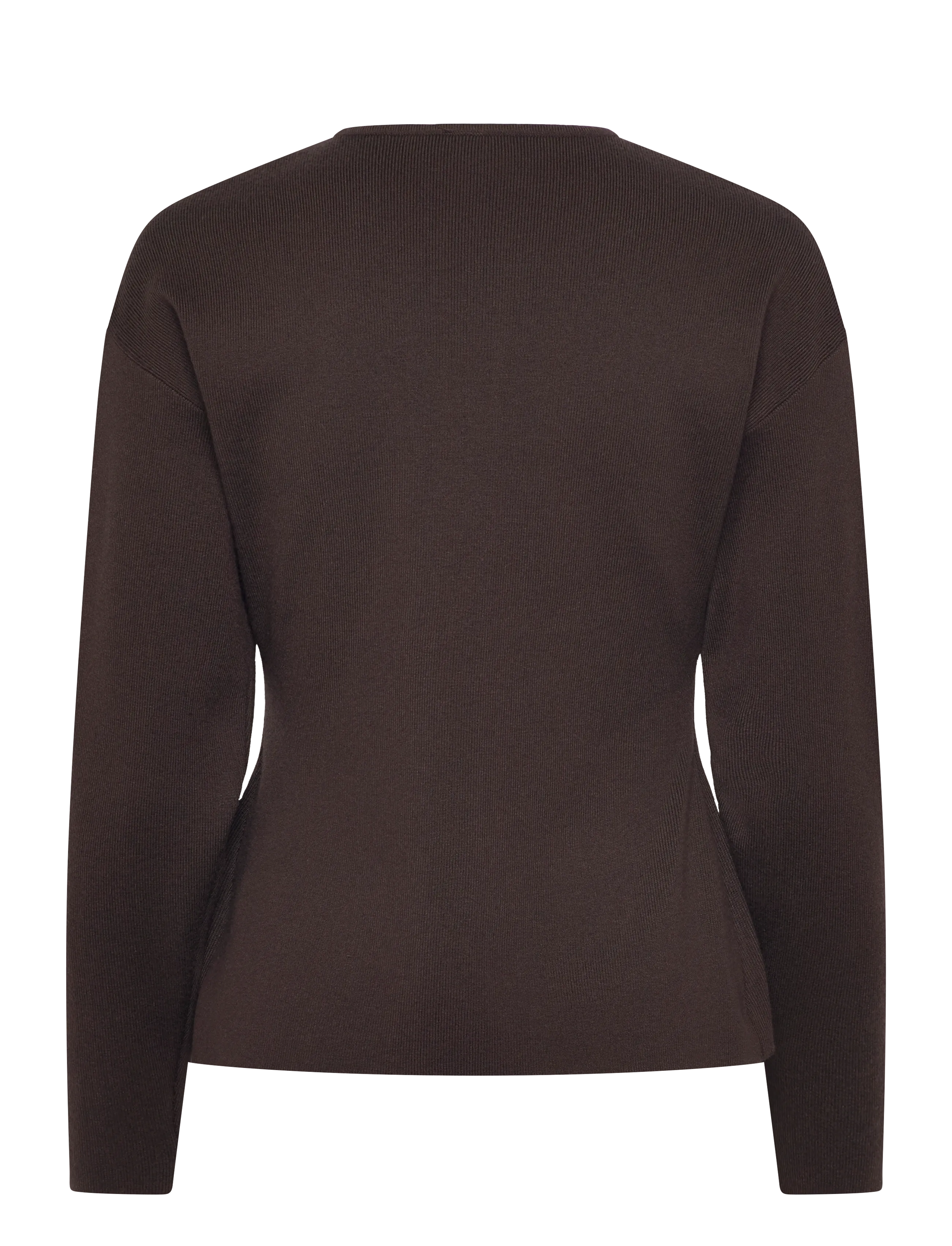 ONLY - ONLLUCY LS O-NECK CARDIGAN KNT NOOS - forårsjakker - chocolate torte - 2