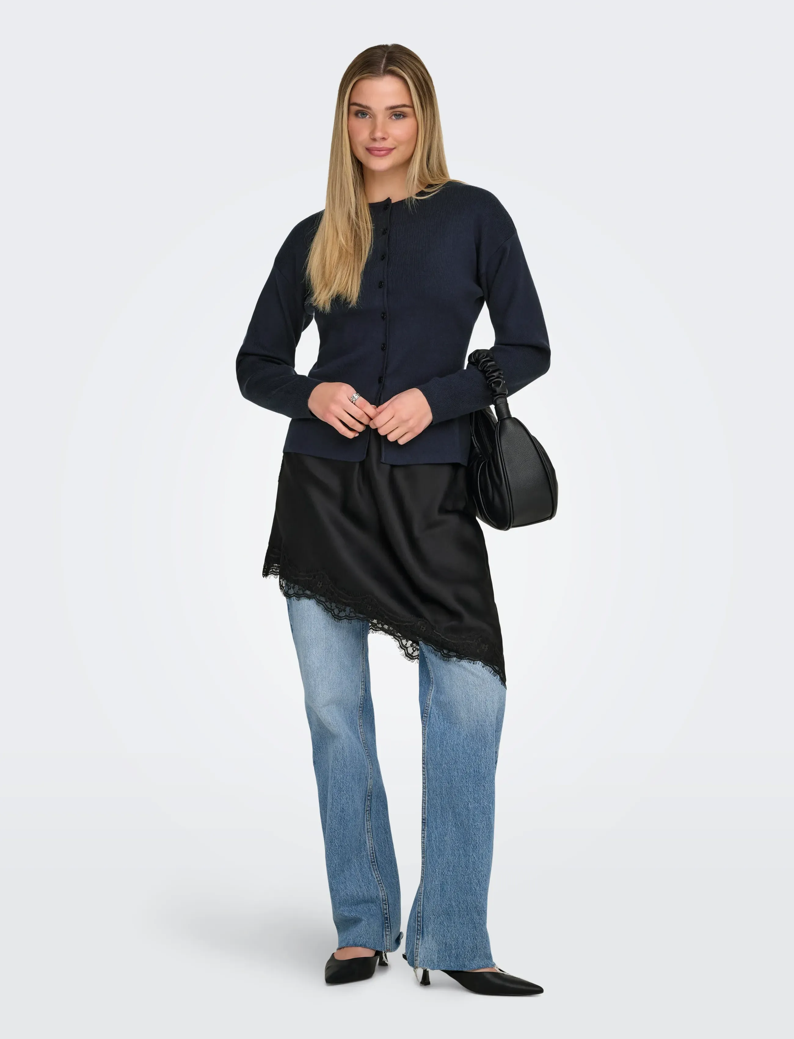 Onllucy Ls O-Neck Cardigan Knt Noos 3