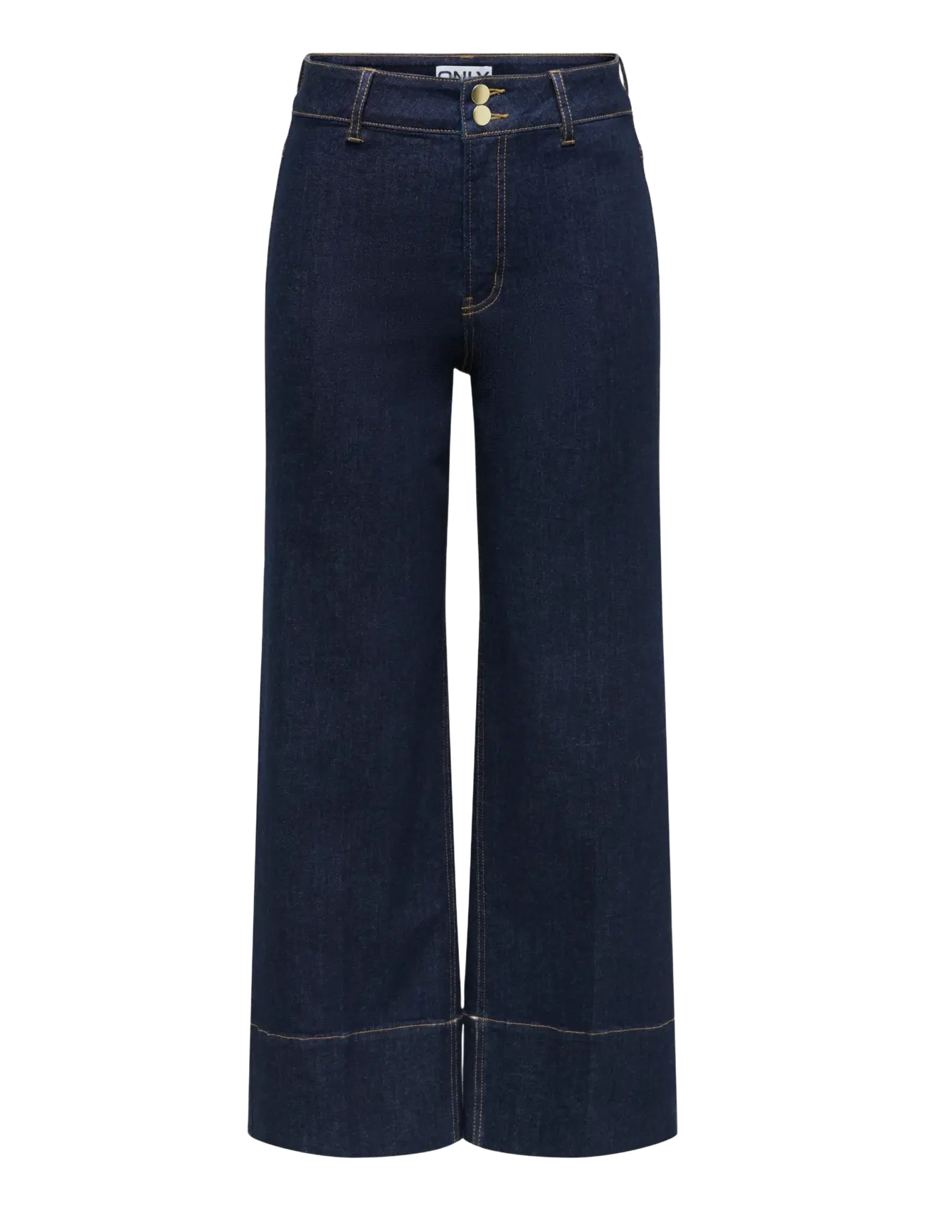ONLY ONLMADISON HW DO BT CRP WD DNM GUA85NOOS - Jeans - DARK BLUE DENIM / navy