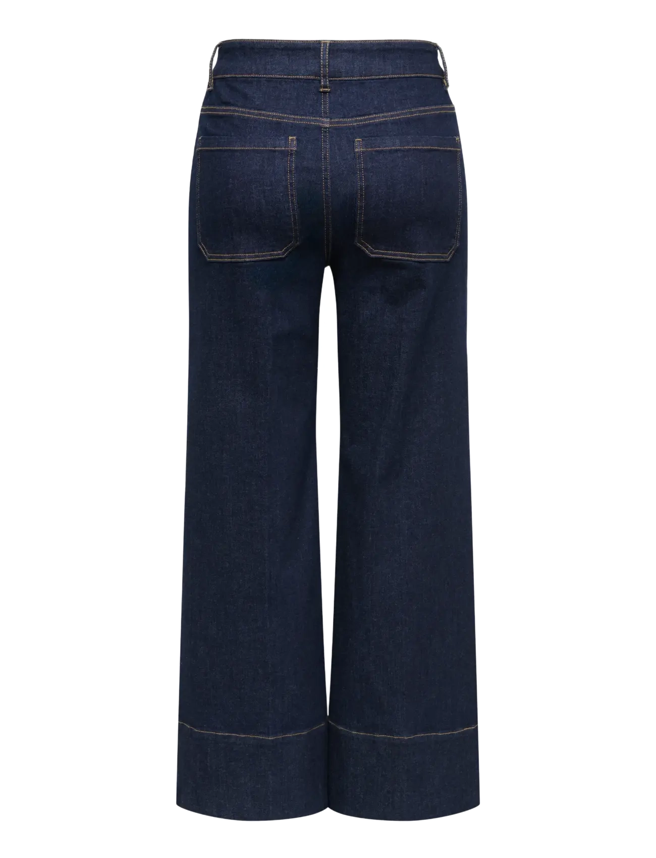 ONLY - ONLMADISON HW DO BT CRP WD DNM GUA85NOOS - brede jeans - dark blue denim - 2