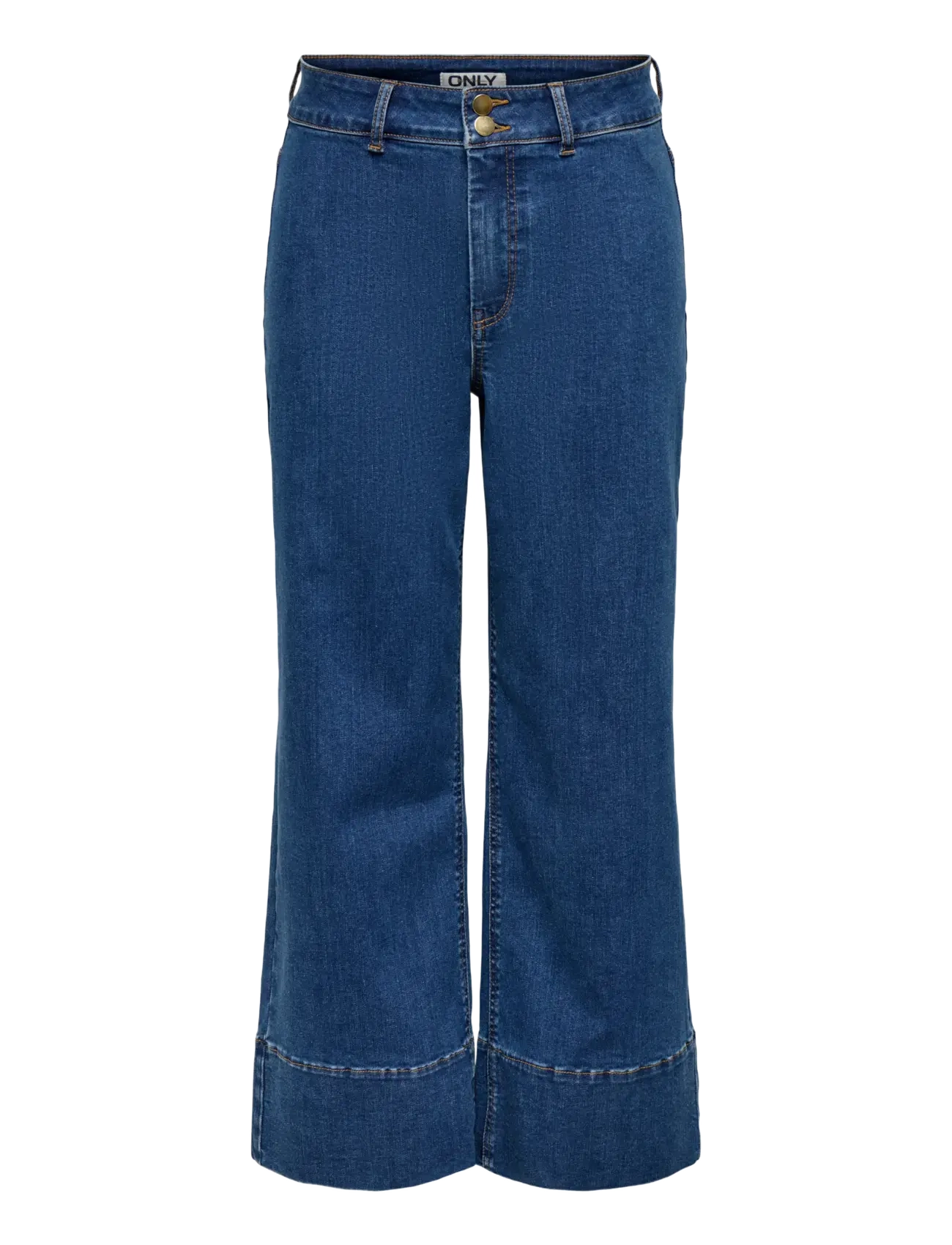 ONLY ONLMADISON HW DO BT CRP WD DNM GUA85NOOS - Jeans - MEDIUM BLUE DENIM / blue