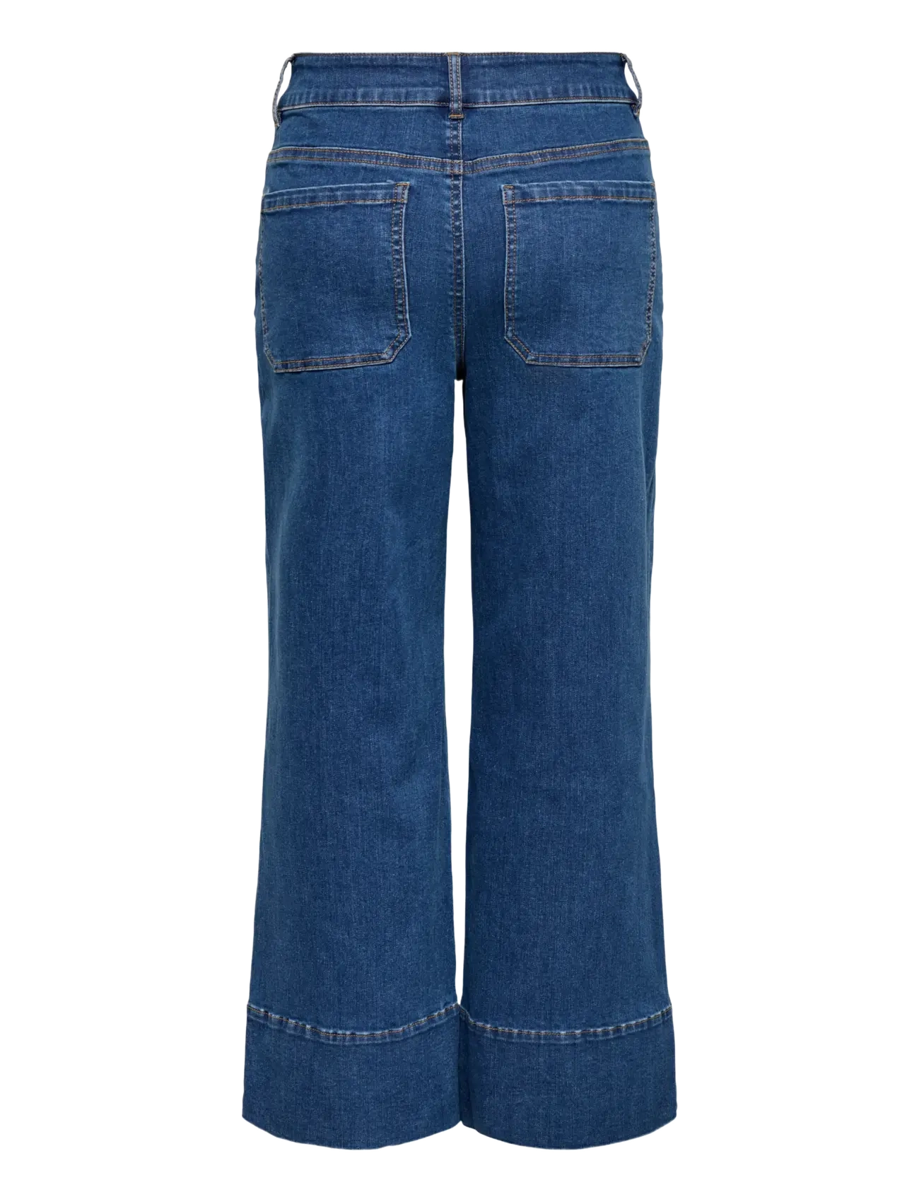 ONLY - ONLMADISON HW DO BT CRP WD DNM GUA85NOOS - brede jeans - medium blue denim - 2