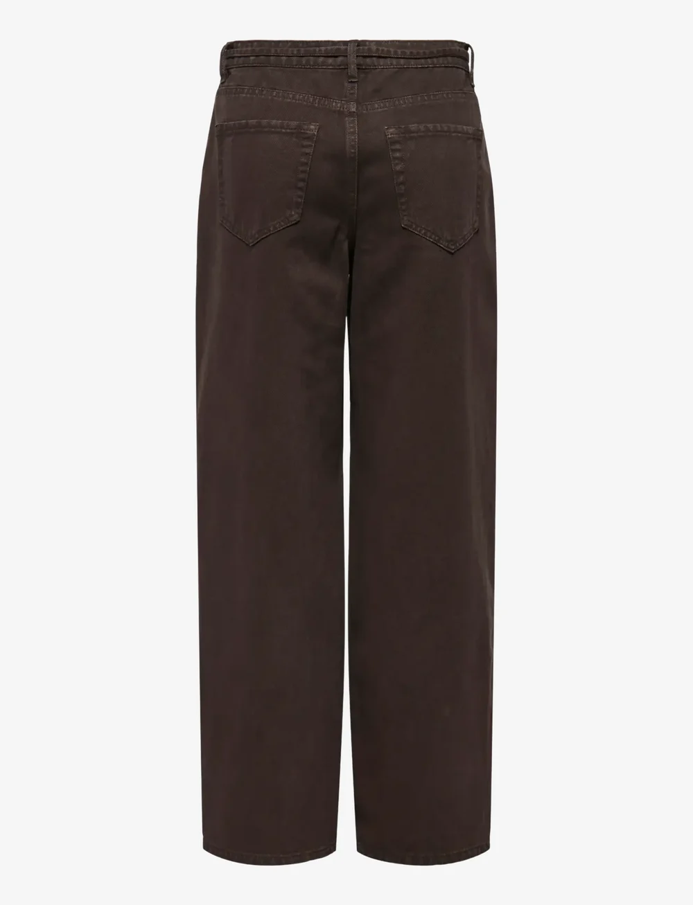 ONLY - ONLGIANNA MW STRAIGHT DNM BROWN DNM GUA - brede jeans - dark brown denim - 1