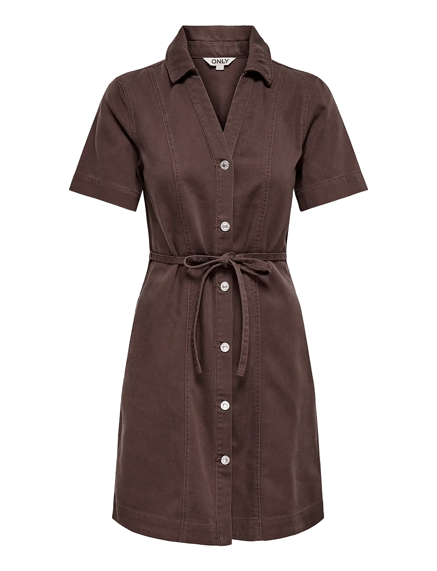 ONLY - ONLFINA-SOFT S/S BELT DRESS PNT - skjortekjoler - shopping bag - 1
