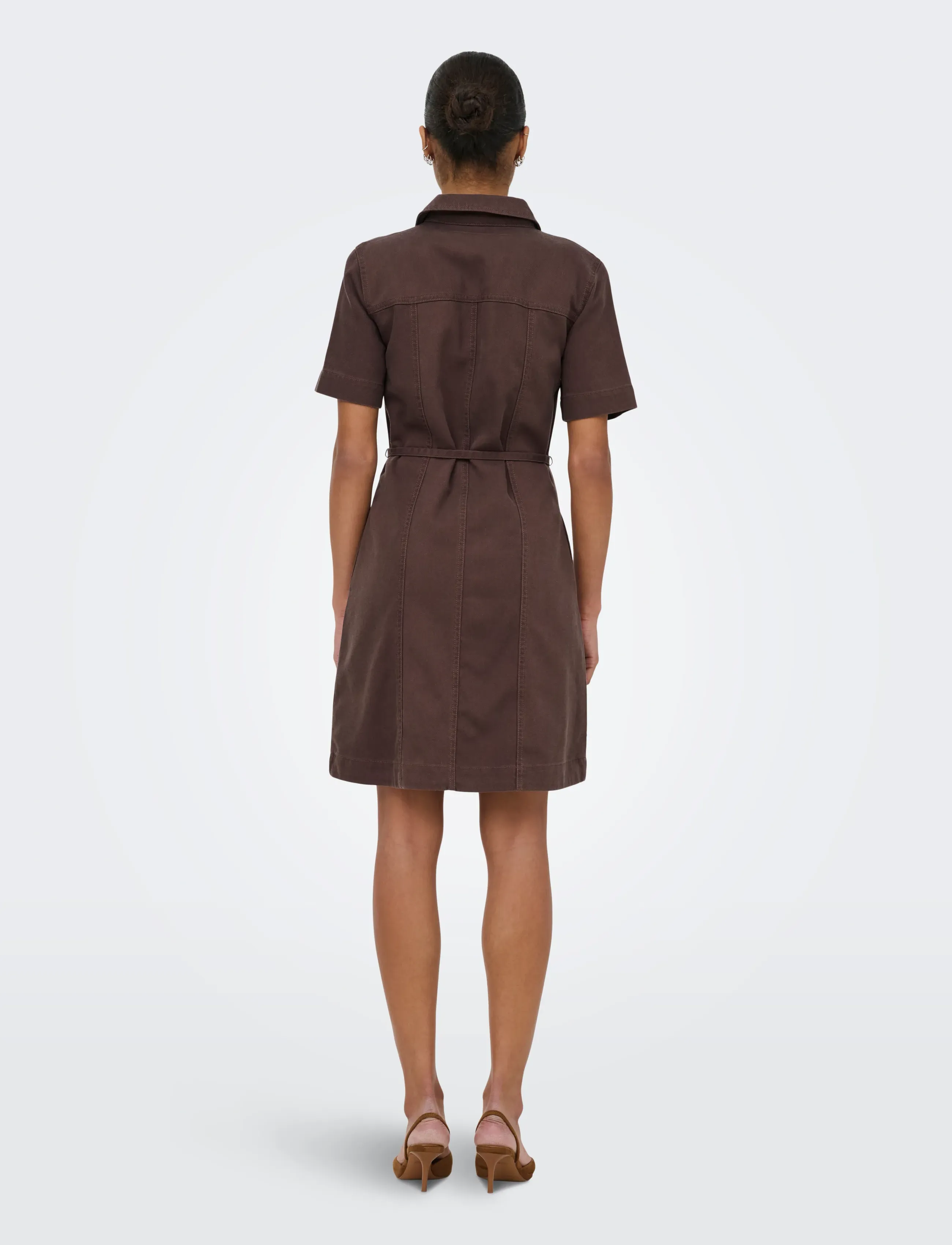 ONLY - ONLFINA-SOFT S/S BELT DRESS PNT - skjortekjoler - shopping bag - 3