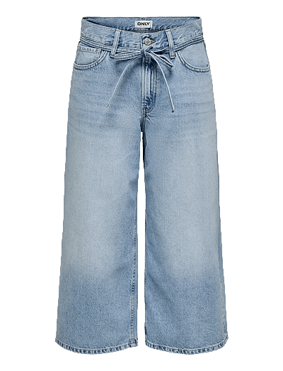 ONLY ONLGIANNA MW CULOTTE DNM DOT - Byxor - MEDIUM BLUE DENIM / blue