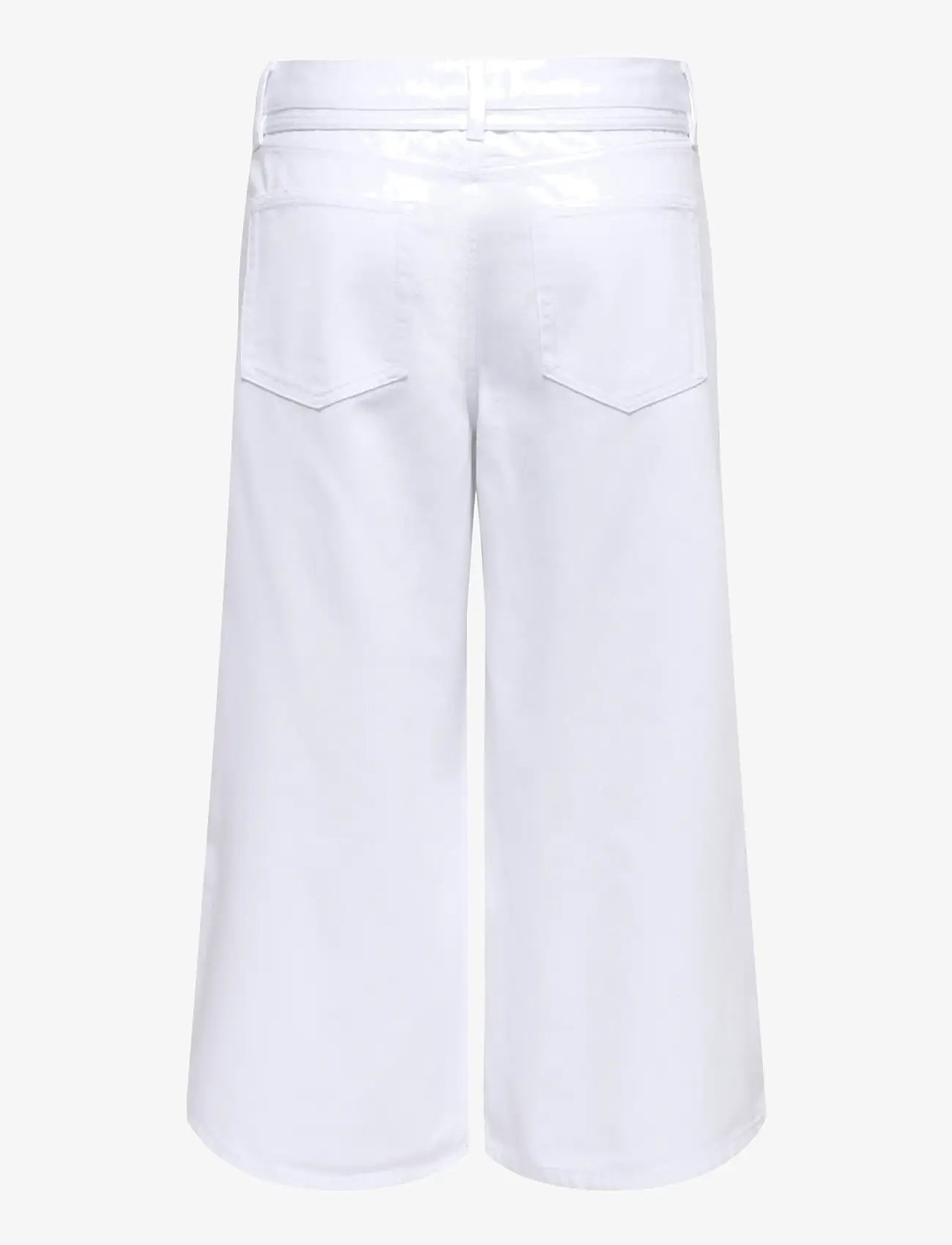 ONLY - ONLGIANNA MW CULOTTE DNM DOT - culottes - white denim - 1