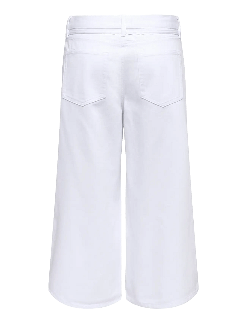 ONLY - ONLGIANNA MW CULOTTE DNM DOT - culottes - white denim - 1
