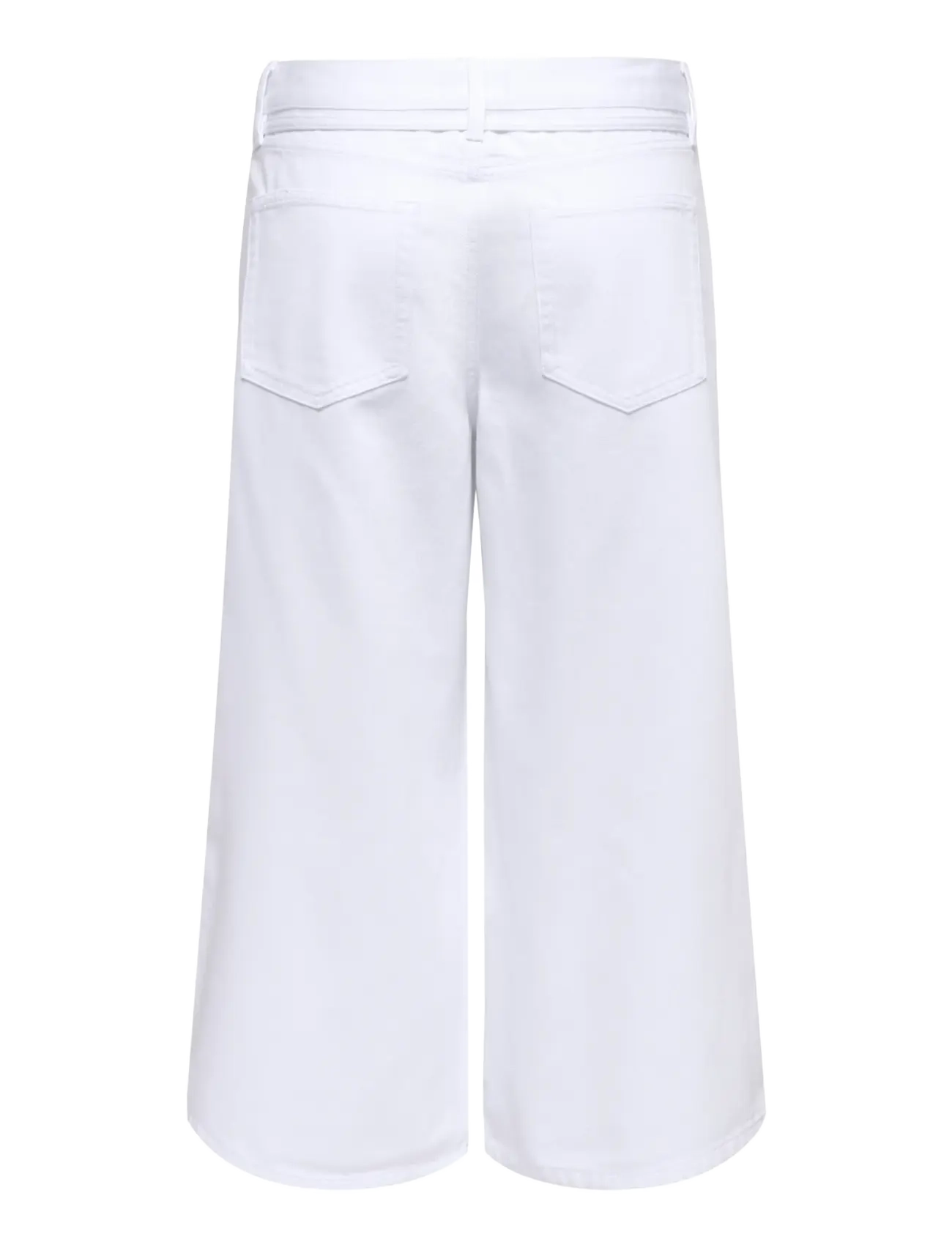 ONLY - ONLGIANNA MW CULOTTE DNM DOT - culottes - white denim - 1