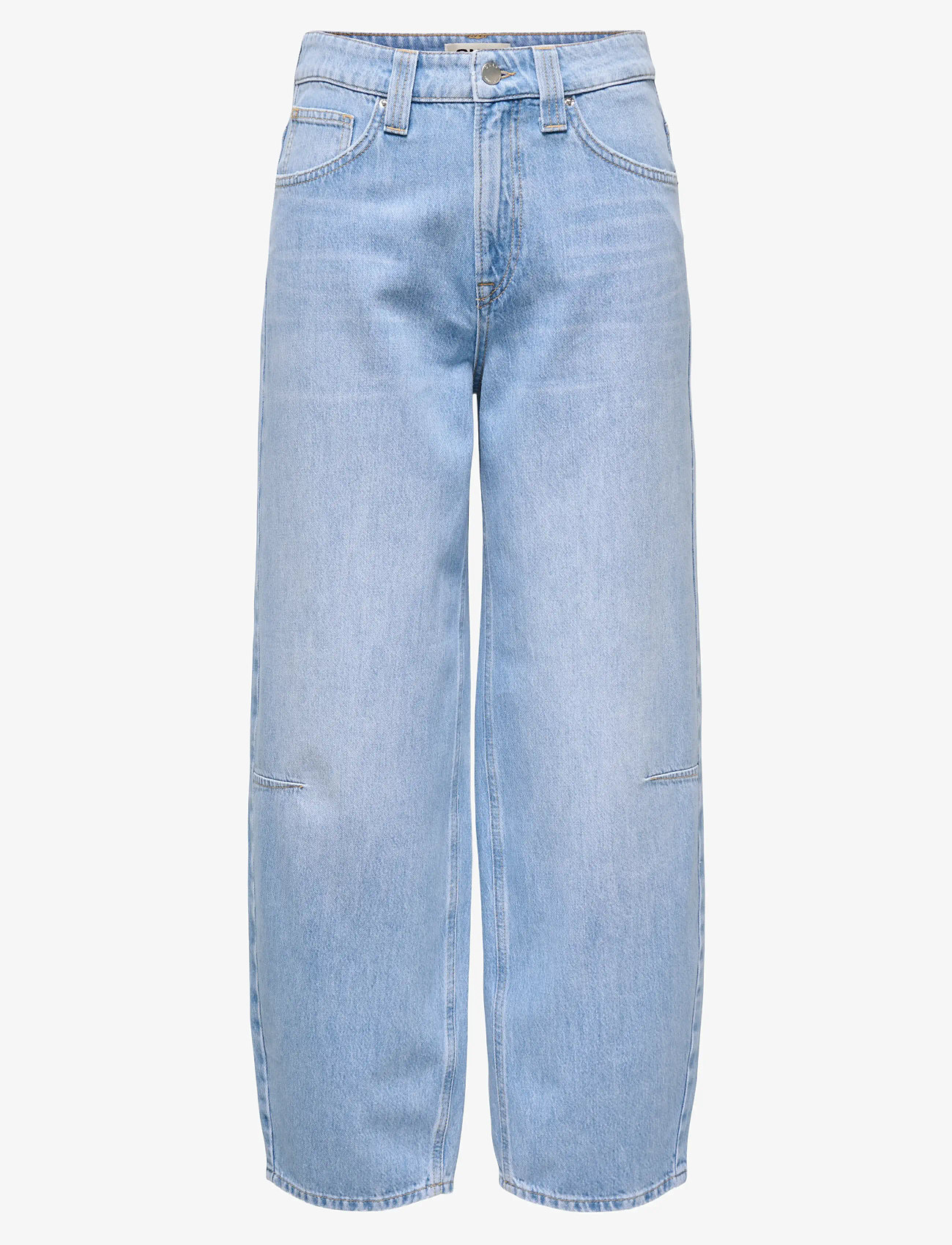 ONLY - ONLFRANKIE HW ANK BARREL DNM DOT007 - barrel jeans - light blue denim - 1