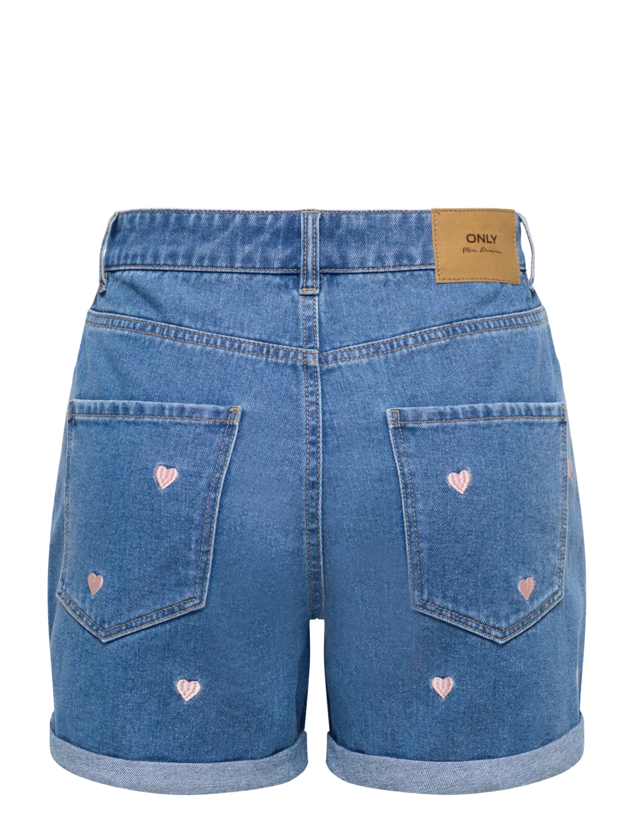 ONLY - ONLVEGA HW EMBROIDERY DNM SHORTS GUANOOS - jeansshorts - medium blue denim - 2
